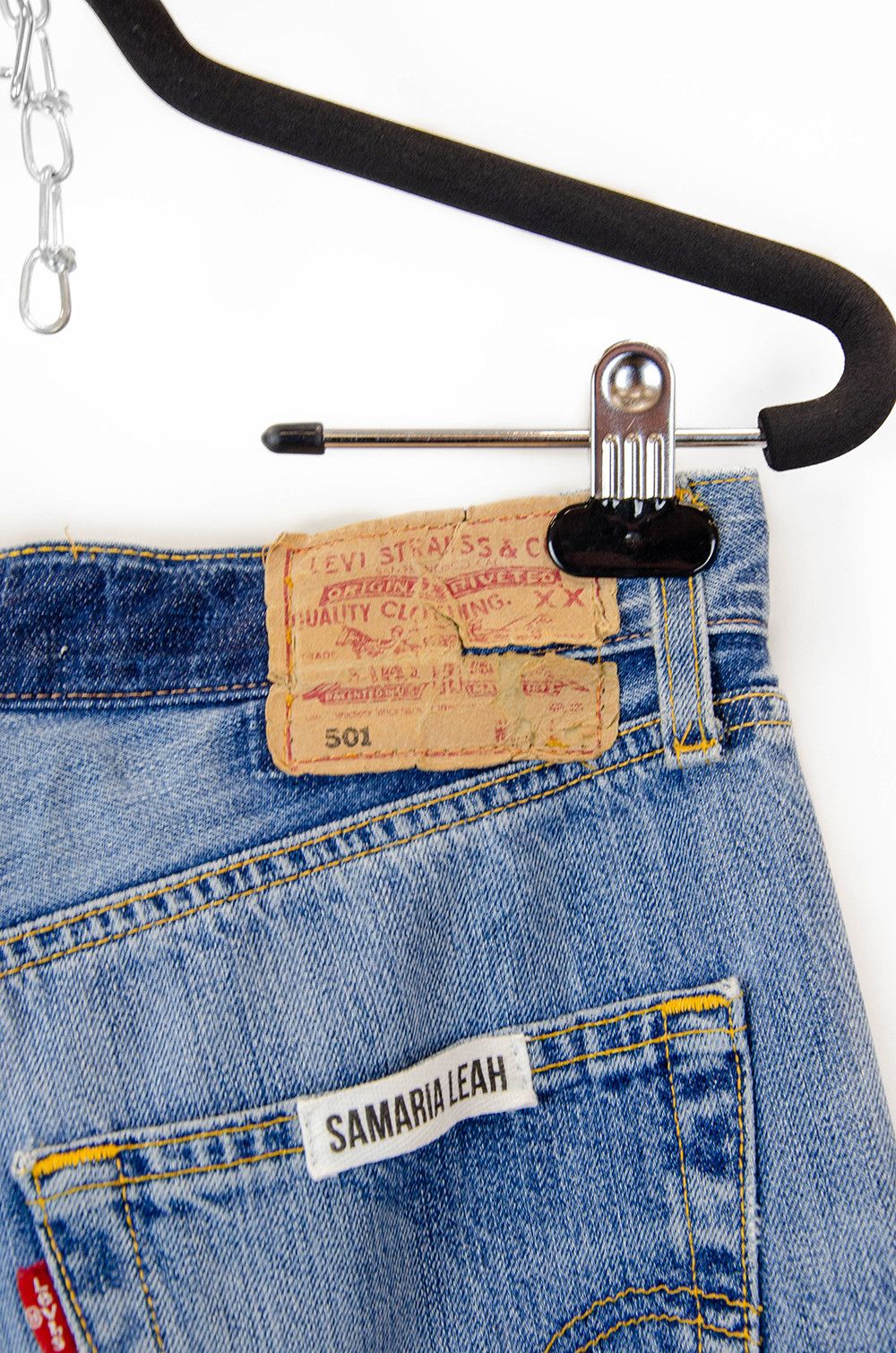 Levi's NWT Levi’s 501 x Samaria Leah Embellished Straight Jeans W27 Size 27" / US 4 / IT 40 - 10 Thumbnail