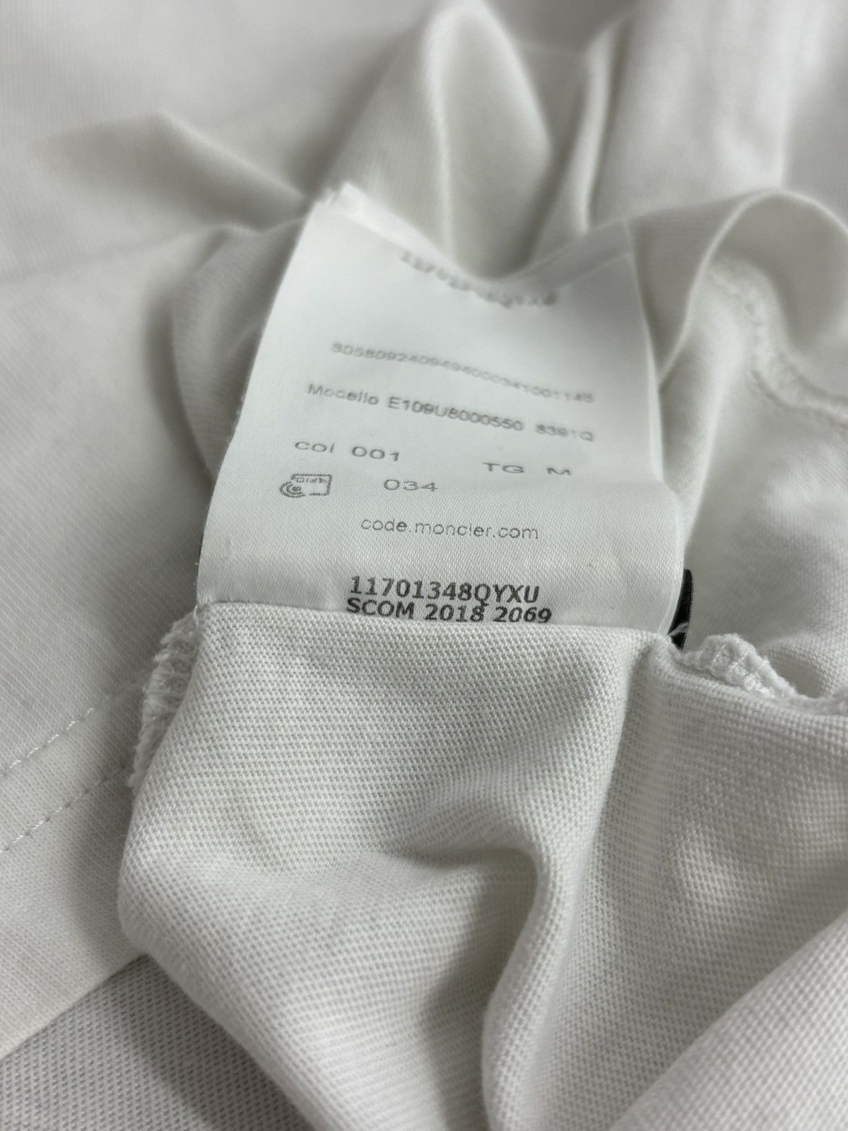 Fragment Design × Moncler Moncler Genius 7 x Fragment Hiroshi Funiwara White T-shirt Size US M / EU 48-50 / 2 - 17 Thumbnail