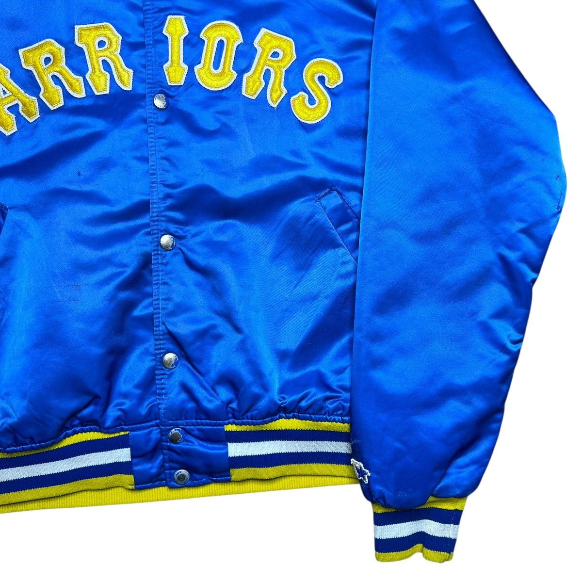 Starter 1980s NBA Golden State Warriors Starter Satin Bomber Jacket Size US L / EU 52-54 / 3 - 23 Thumbnail