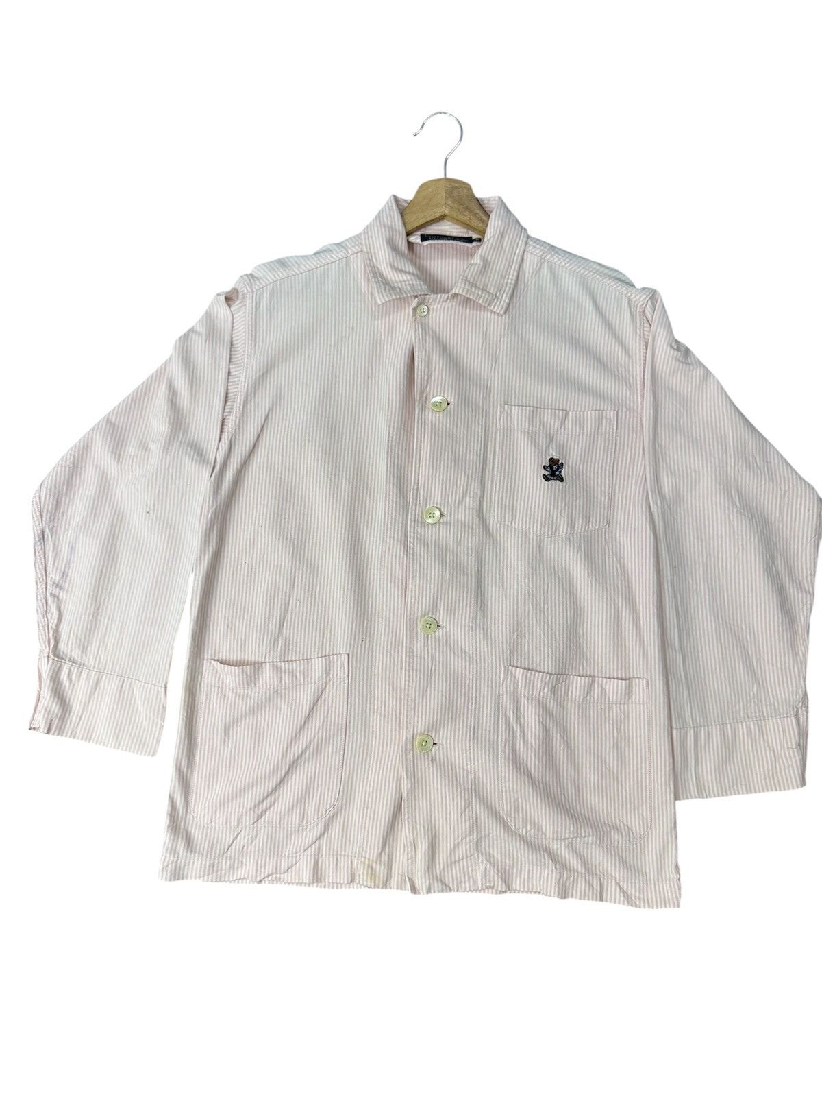 Polo Ralph Lauren Polo shirt jacket teddy bear oxford stripe pajamas Size S / US 4 / IT 40 - 10 Thumbnail