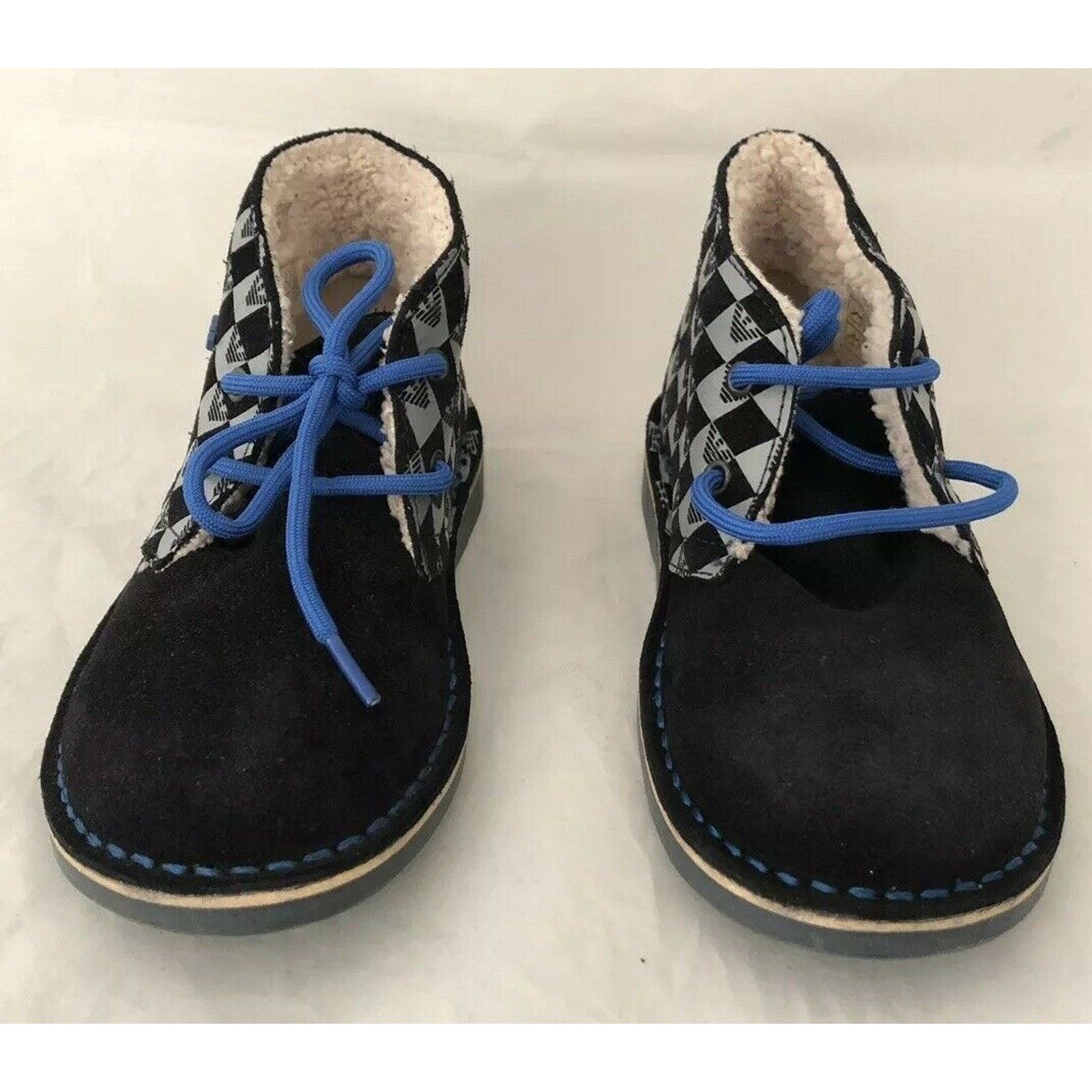 Armani Armani Junior boys Navy Desert Boots Shoes 39 Eu (7 US) Size US 7 / IT 37 - 3 Thumbnail