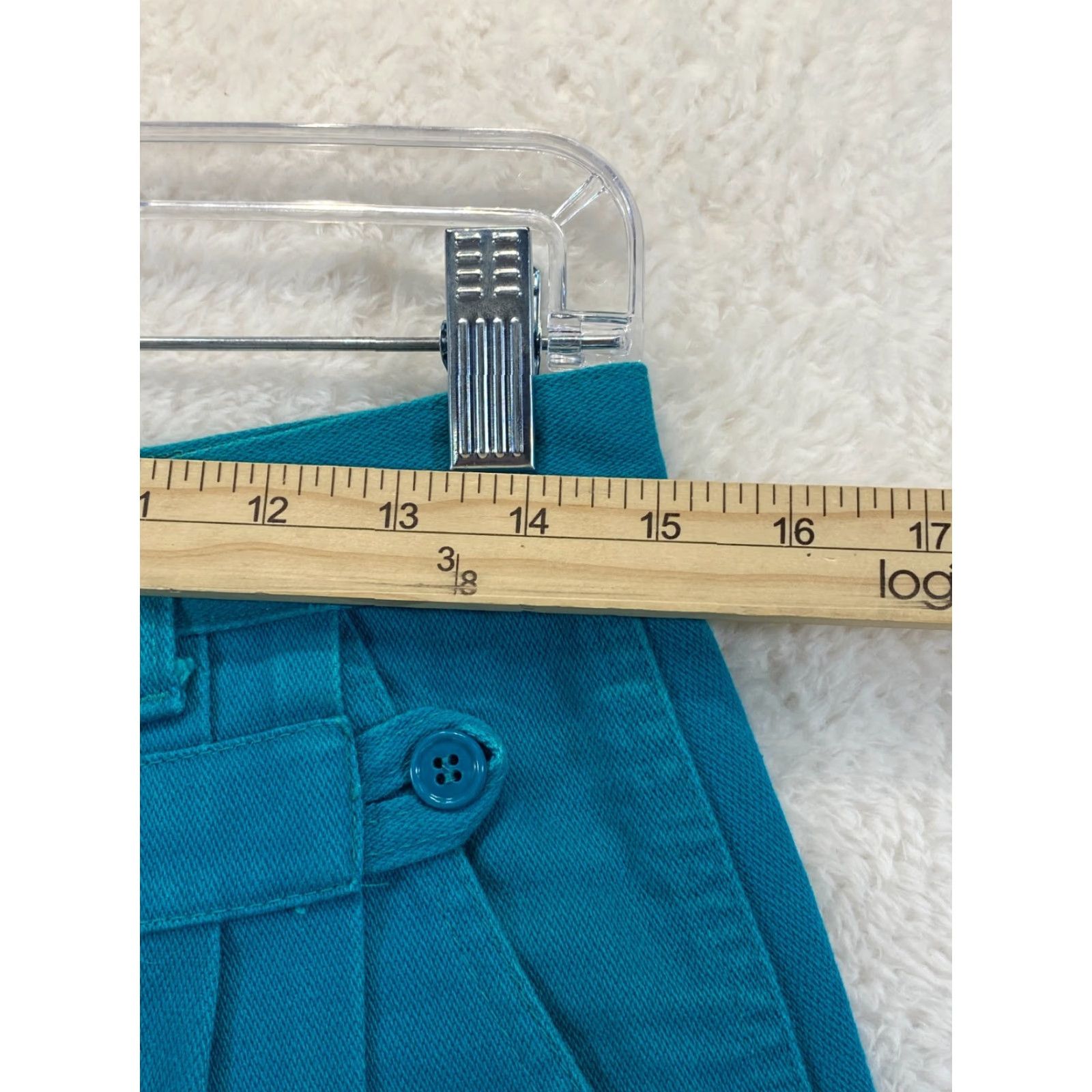 Wrangler VINTAGE Wrangler Bareback Womens Jeans High Waisted Teal Turquoise VTG Jeans 15 Women 32in Inseam Cowboy 5-Pocket Denim Math Wrap Size 36" / US 14 / IT 50 - 6 Thumbnail