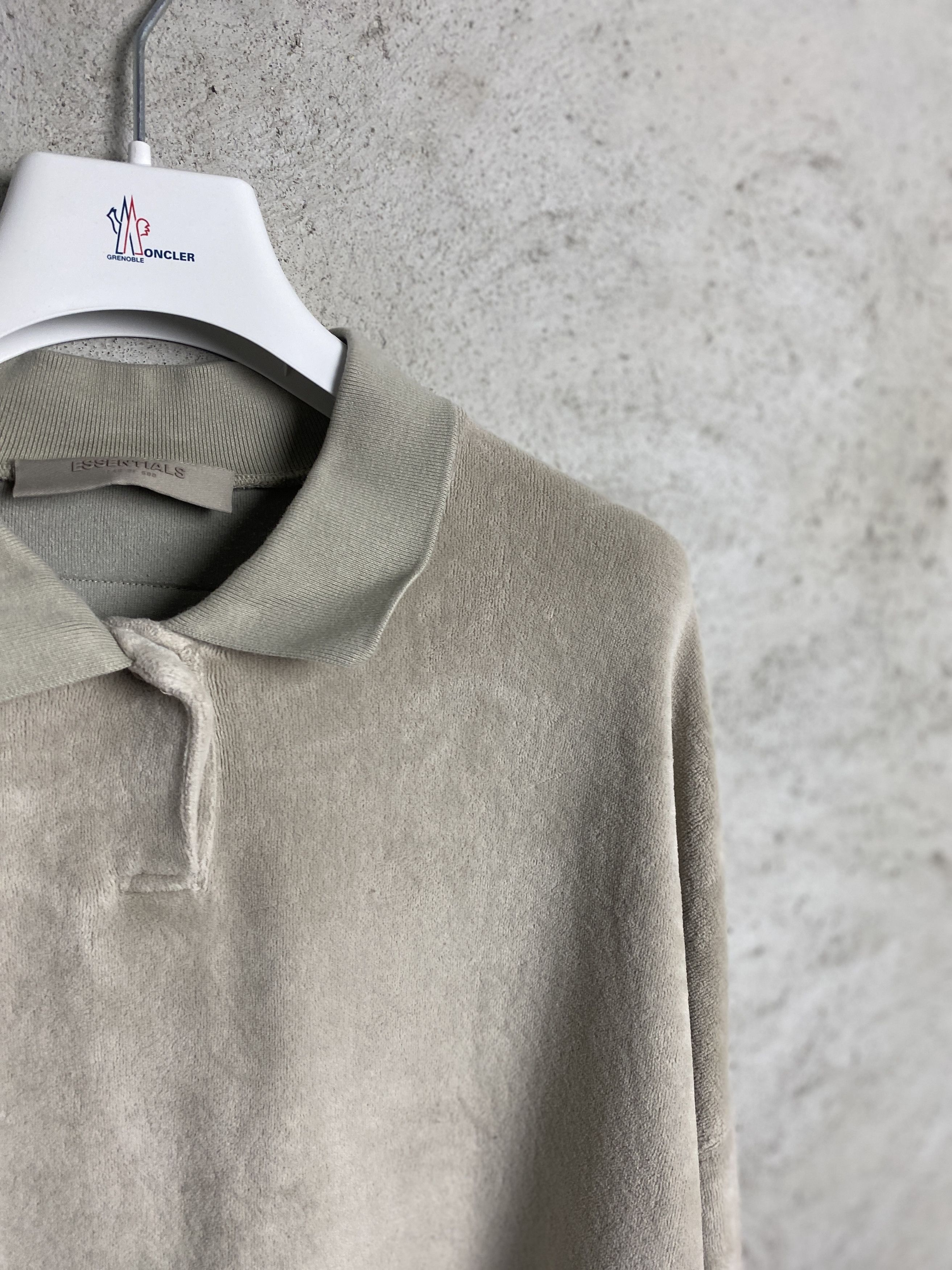 Fear of God Fear of God Essentials velour velvet polo long sleeve Size US L / EU 52-54 / 3 - 2 Thumbnail