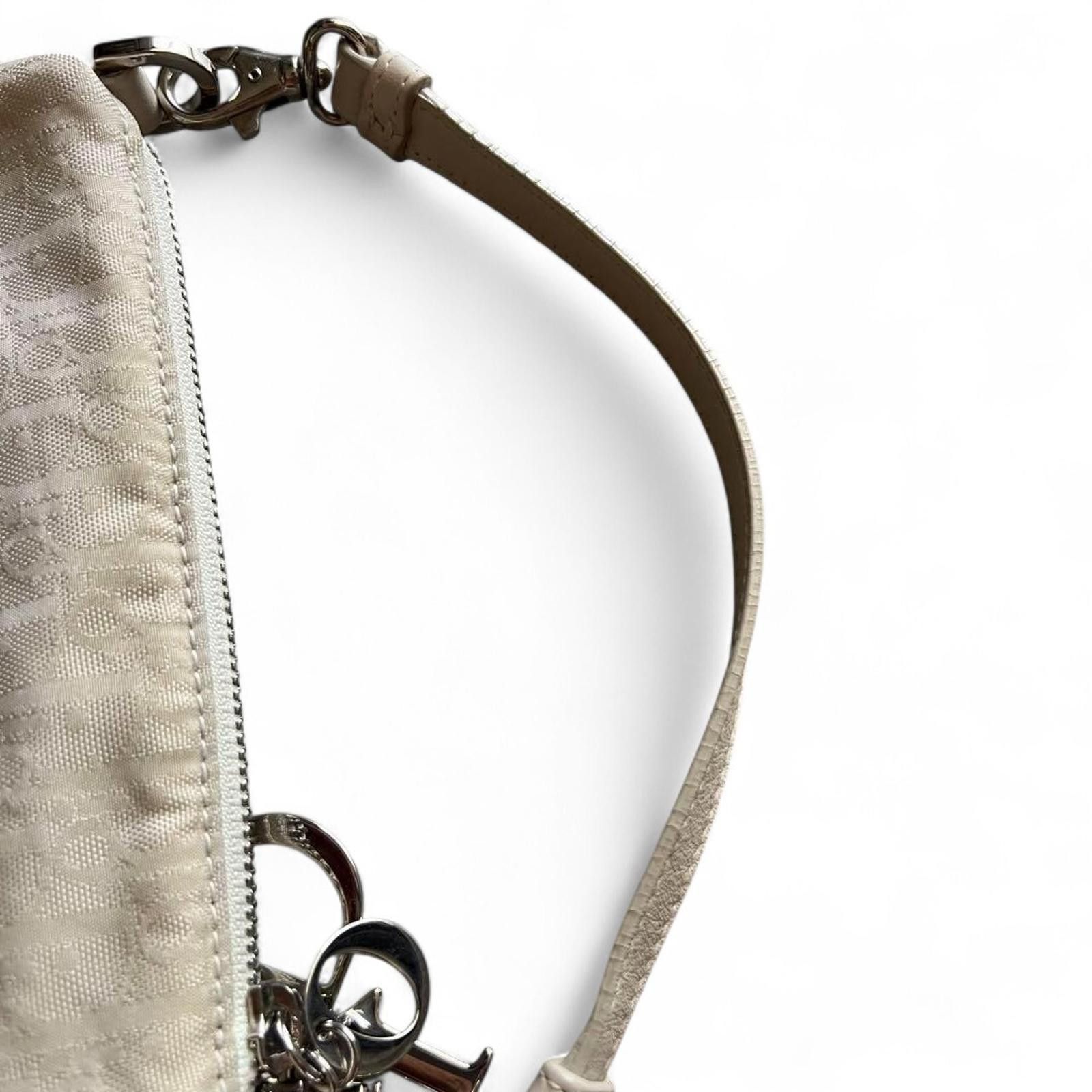 Christian Dior Monsieur Dior - White Monogram Shoulder Bag with Silver Hardware Size ONE SIZE - 6 Thumbnail