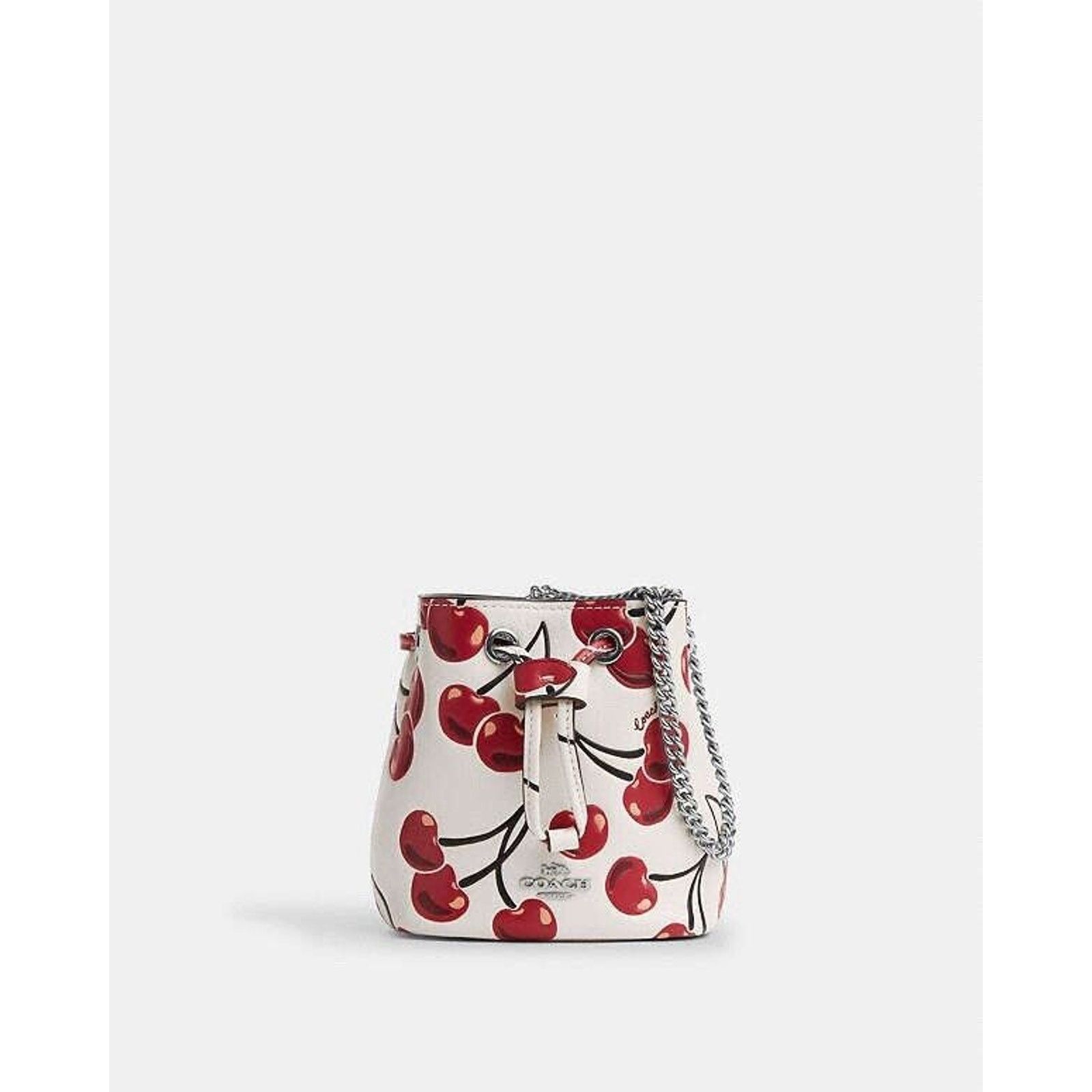 Coach NWT Limited Coach Drawstring Wristlet Cherry Print CZ030 Size ONE SIZE - 5 Thumbnail