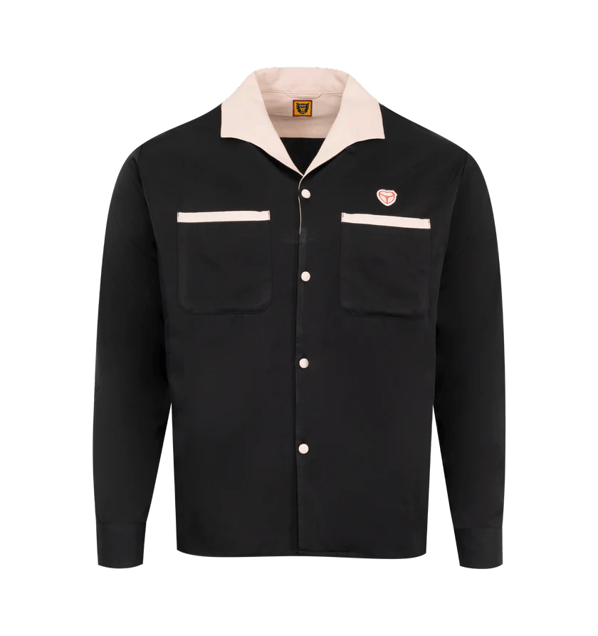 Human Made o1h1sh10525 Open Collar Shirt in Black Size US L / EU 52-54 / 3 - 1 Thumbnail