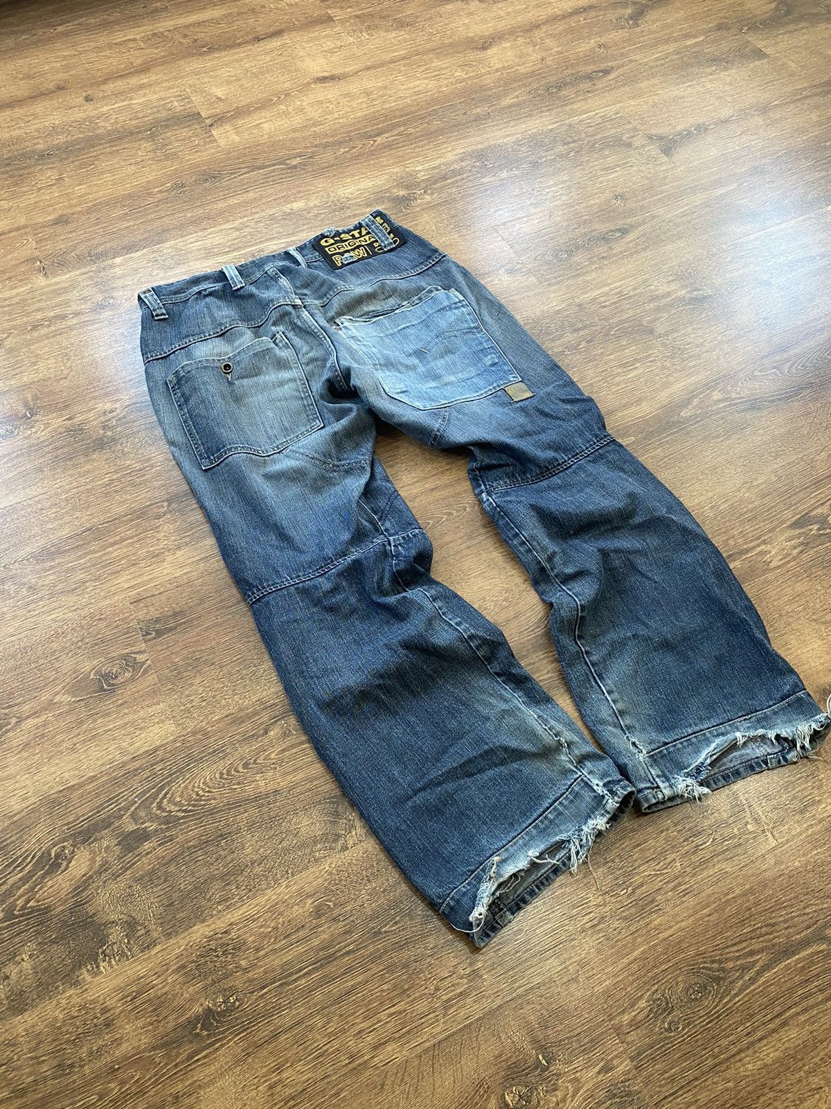 14th Addiction Vintage Y2K G Star archive Denim Cargo Baggy pants Jeans Size US 33 - 13 Thumbnail