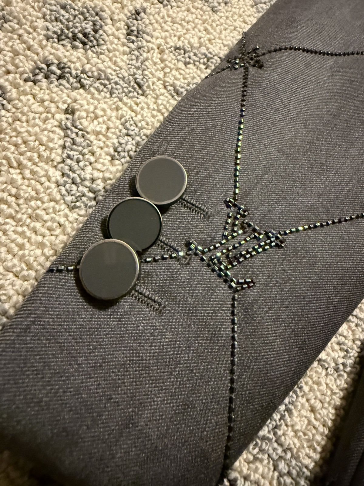 Louis Vuitton Louis Vuitton Evening Cut Away Jacket (1AAV14) Size 50R - 7 Thumbnail
