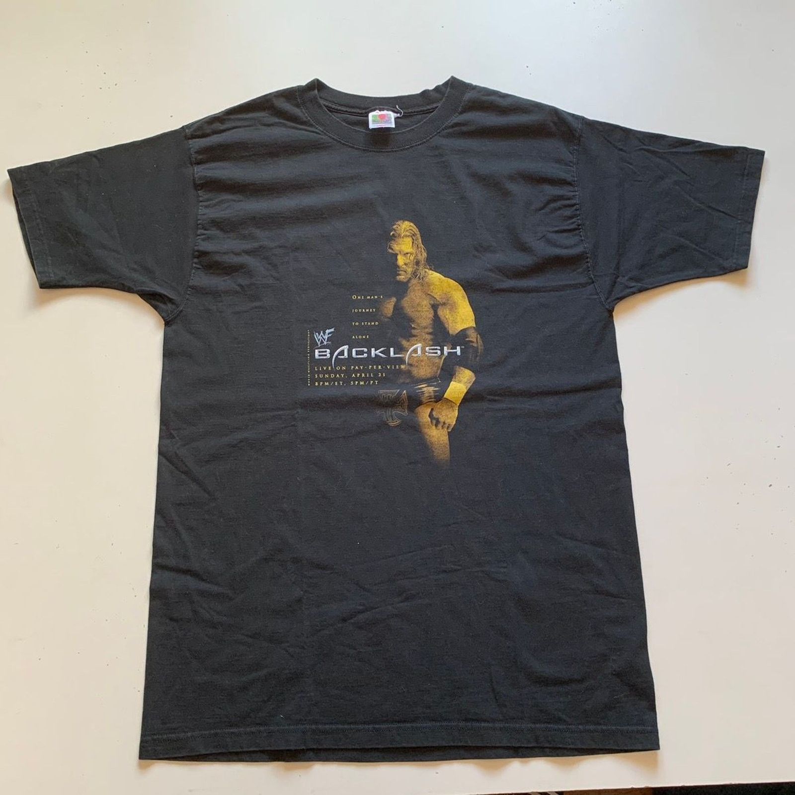 Vintage × WWE × WWF Vintage 2002 WWF BACKLASH Promo Triple H Graphic T Shirt XL Size US XL / EU 56 / 4 - 1 Thumbnail