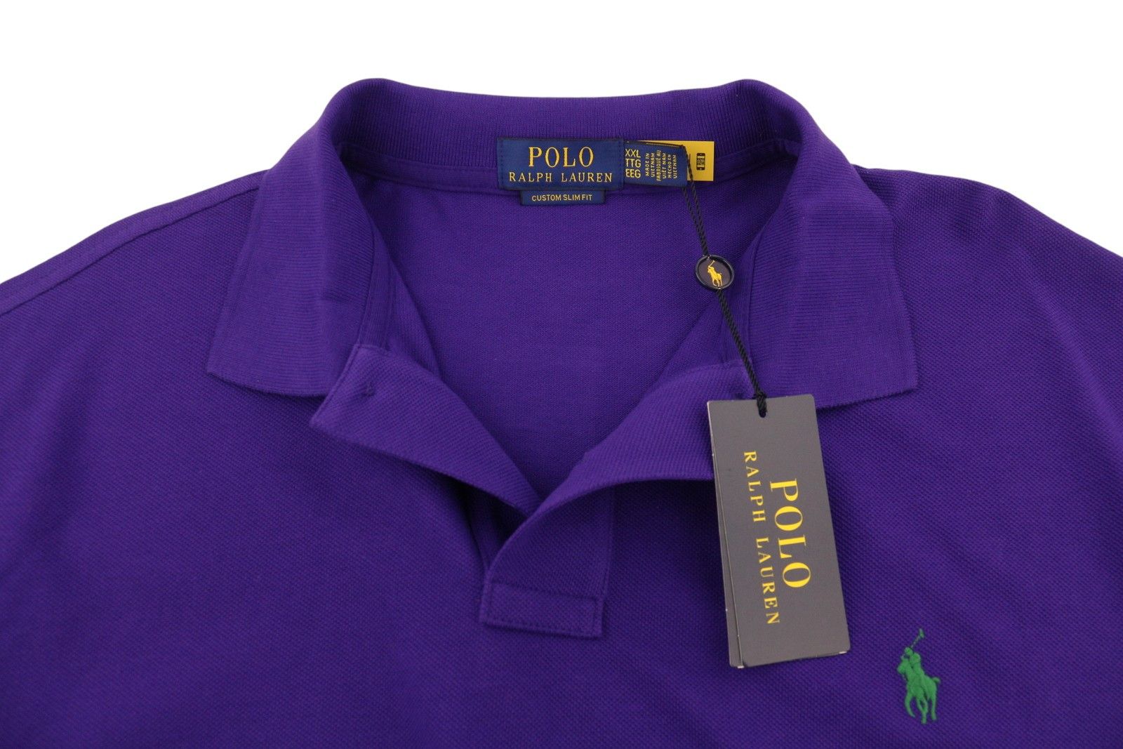 Ralph Lauren CUSTOM SLIM FIT 2XL Purple Cotton Logo 87882 Size US XXL / EU 58 / 5 - 6 Thumbnail