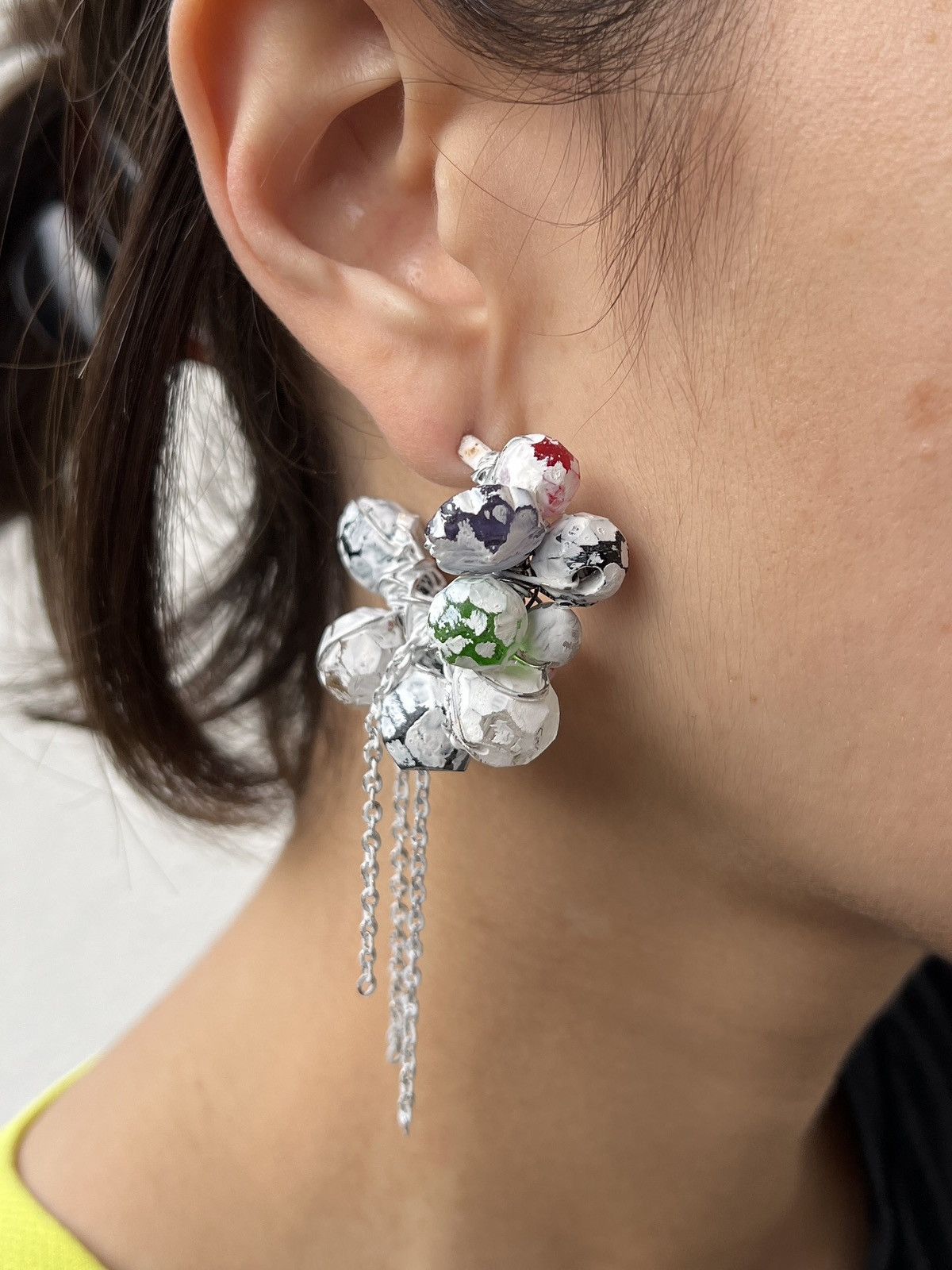 Seditionaries oversized chains punk stud earring margiela hysteric vibe Size ONE SIZE - 7 Thumbnail