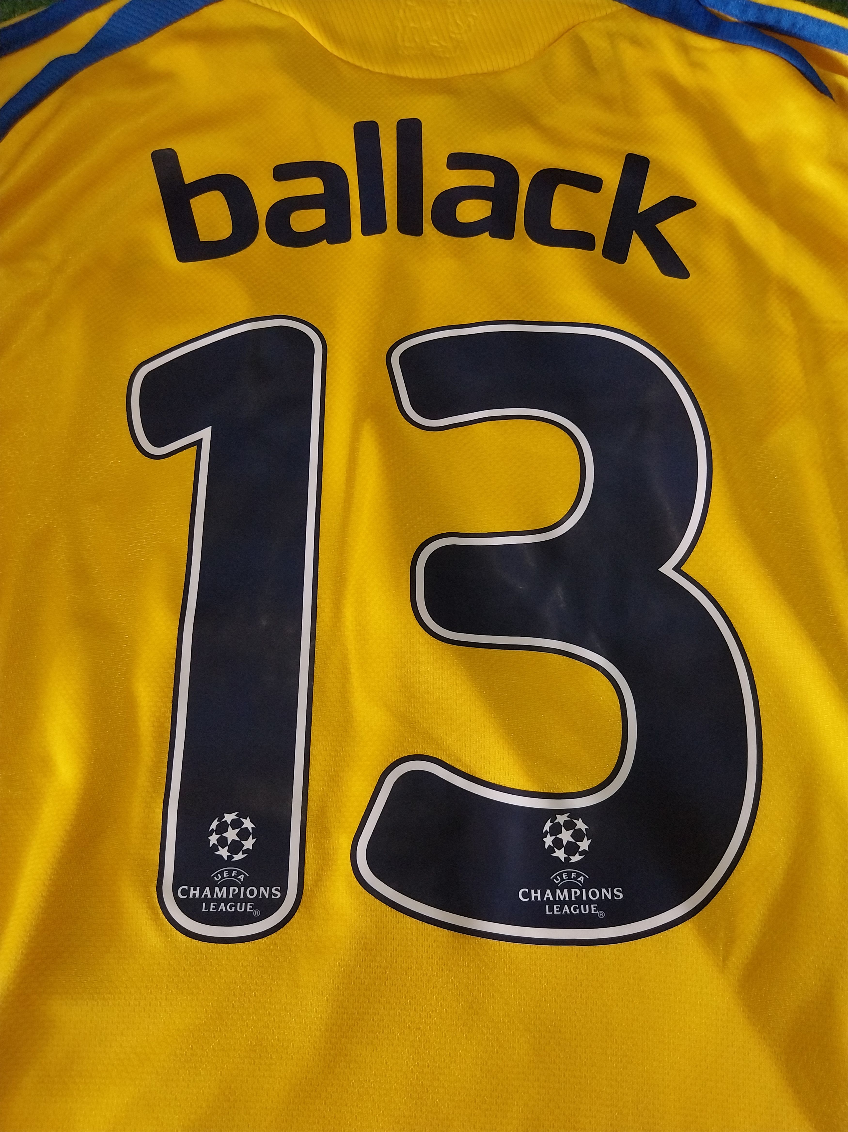Adidas Chelsea away 2008/2009 ballack long sleeve jersey football Size US L / EU 52-54 / 3 - 12 Thumbnail