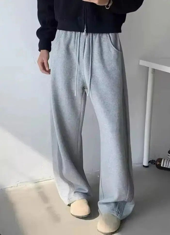 Japanese Brand Grey loose fit sweatpants baggy Size US 32 / EU 48 - 3 Thumbnail