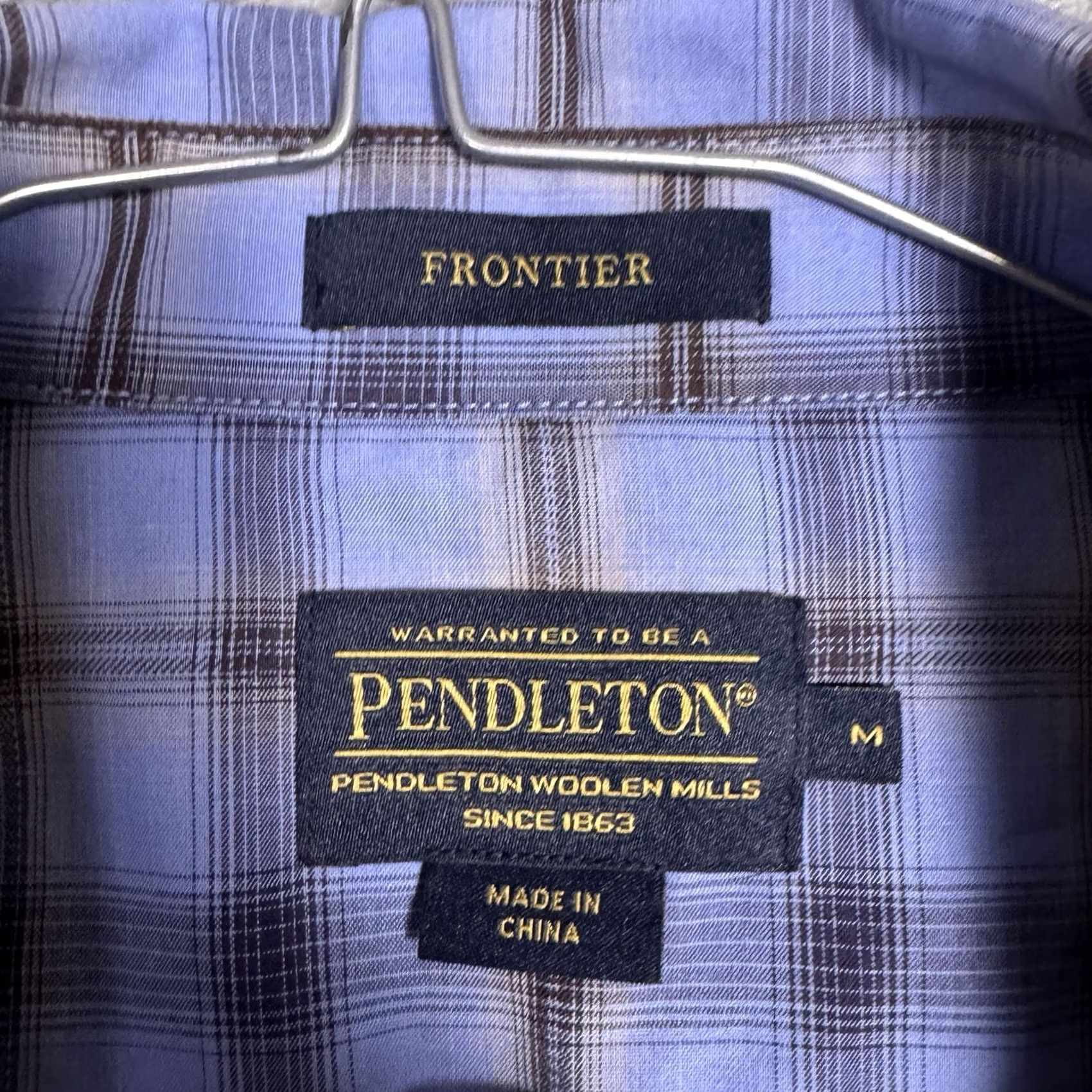 Pendleton Pendleton Shirt Men M Frontier Pearl Snap Plaid Western Cowboy Cotton L/S Size US M / EU 48-50 / 2 - 5 Thumbnail