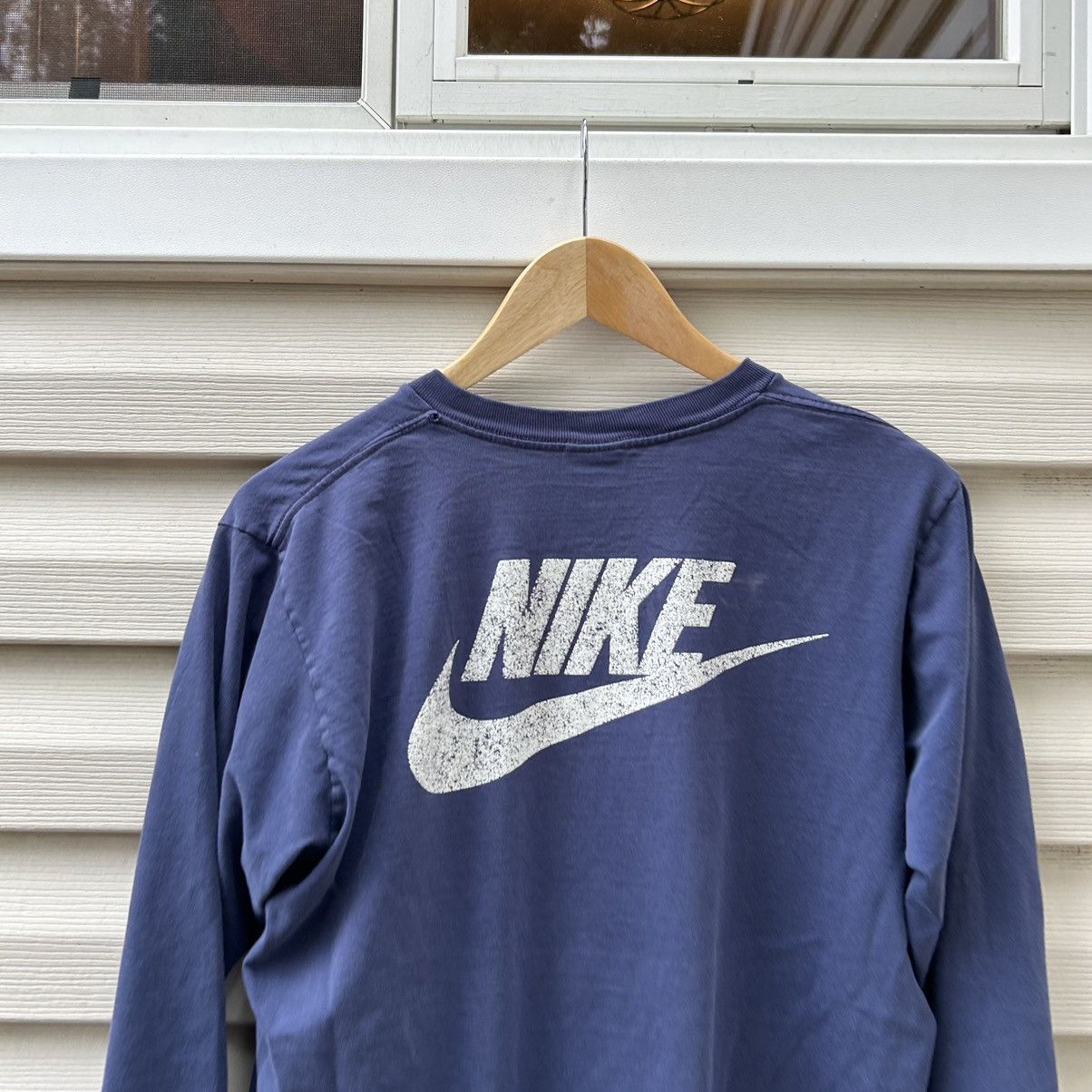 Nike × Vintage 1991 vintage nike graphic running long sleeve Size US L / EU 52-54 / 3 - 6 Thumbnail