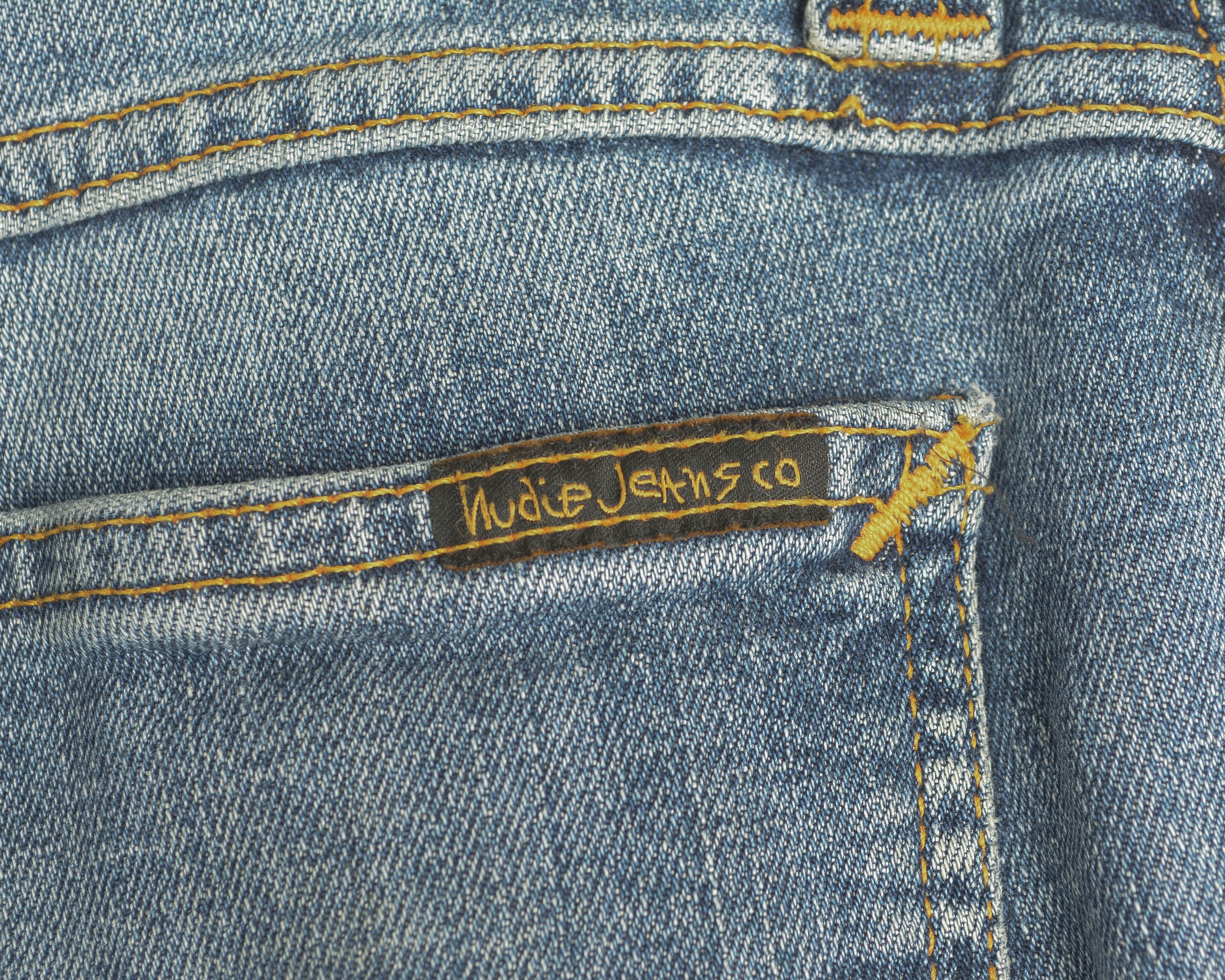 Nudie Jeans Skinny Sam Org Spring Blue W27 L32 Slim Jeans Denim Trousers Size US 27 - 5 Thumbnail