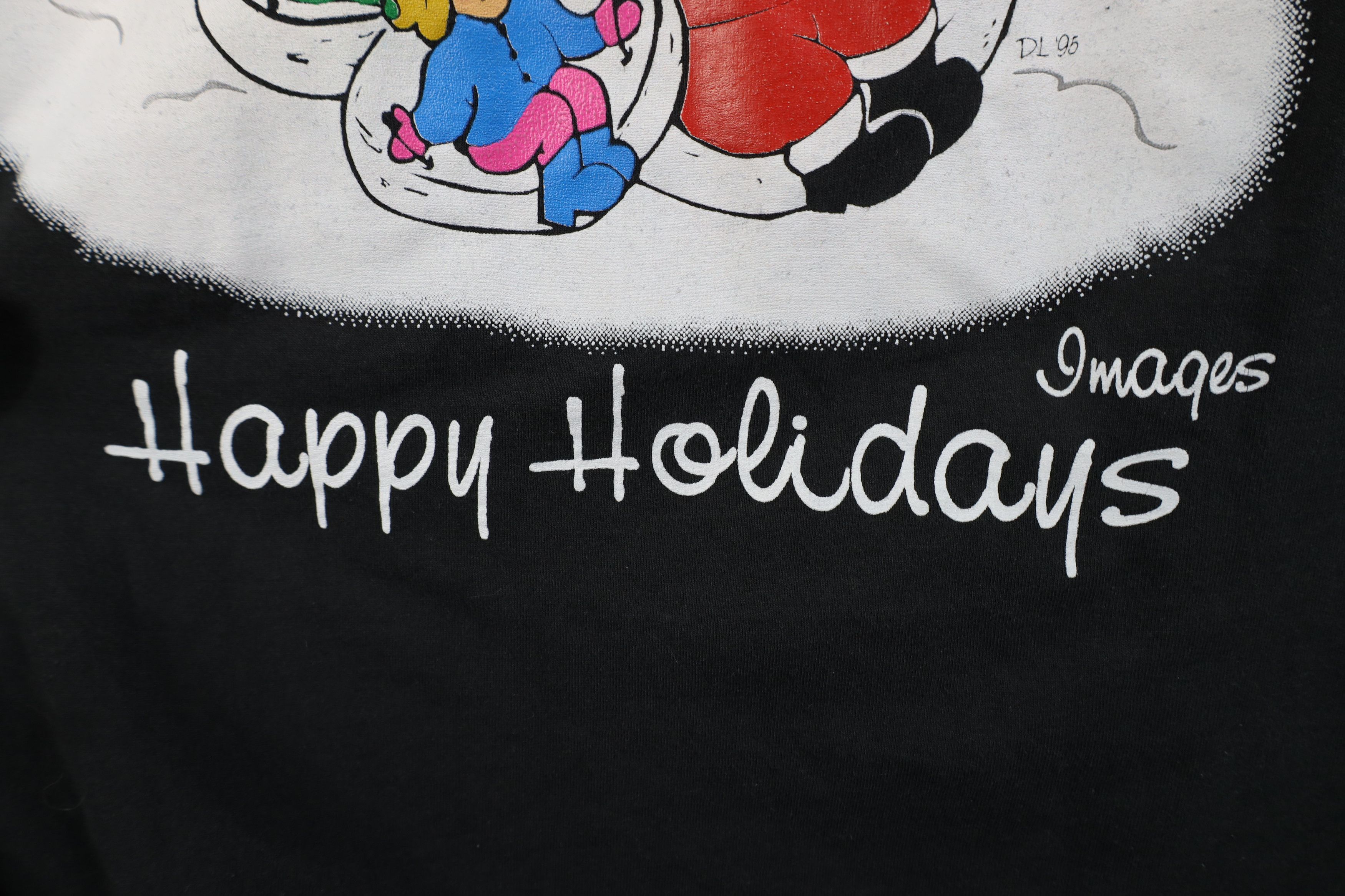 Vintage Vintage 90s Christmas Holidays Santa Claus T-Shirt Black USA Size US XL / EU 56 / 4 - 8 Thumbnail