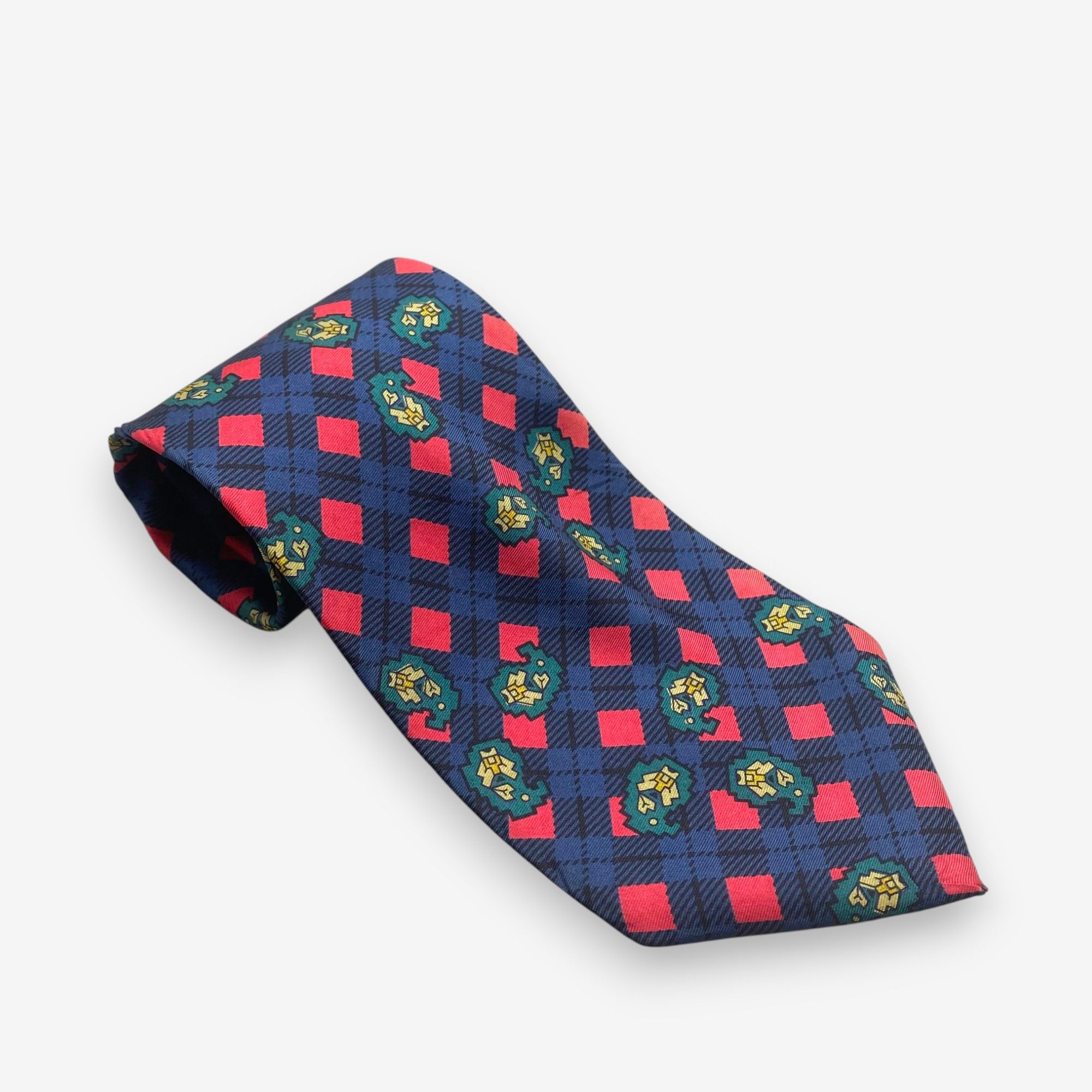 Japanese Brand Vintage Pierre Balmain SILK Necktie Cravate Pure Silk Size ONE SIZE - 2 Thumbnail