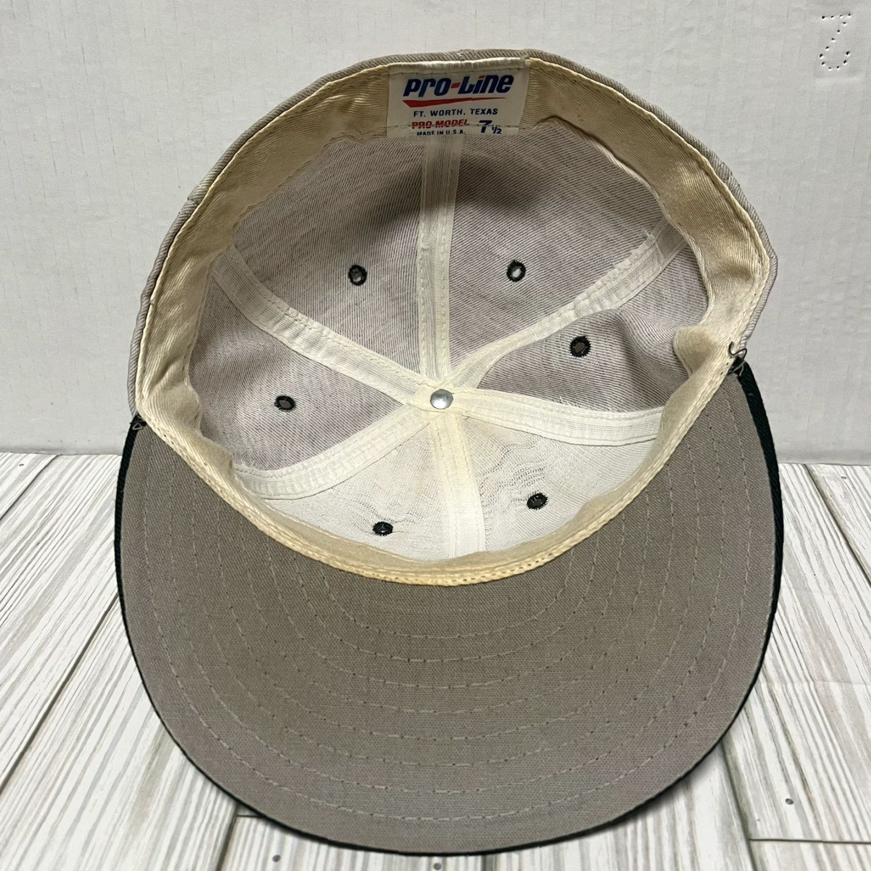 Vintage VINTAGE Proline Hat Golf 7 1/2 Gray Gray Proline Golf Hat Mens 90s Vintage USA Outdoor Sports Ball Cap Size ONE SIZE - 7 Thumbnail