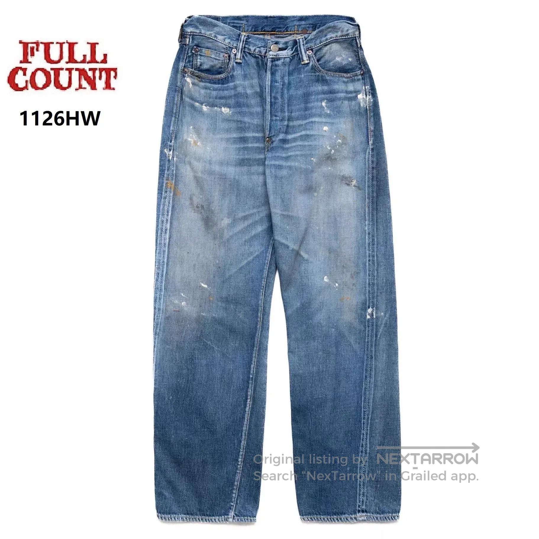 Full Count & Co. Fullcount 1126HW Denim Jeans for Men. Size US 36 / EU 52 - 1 Thumbnail