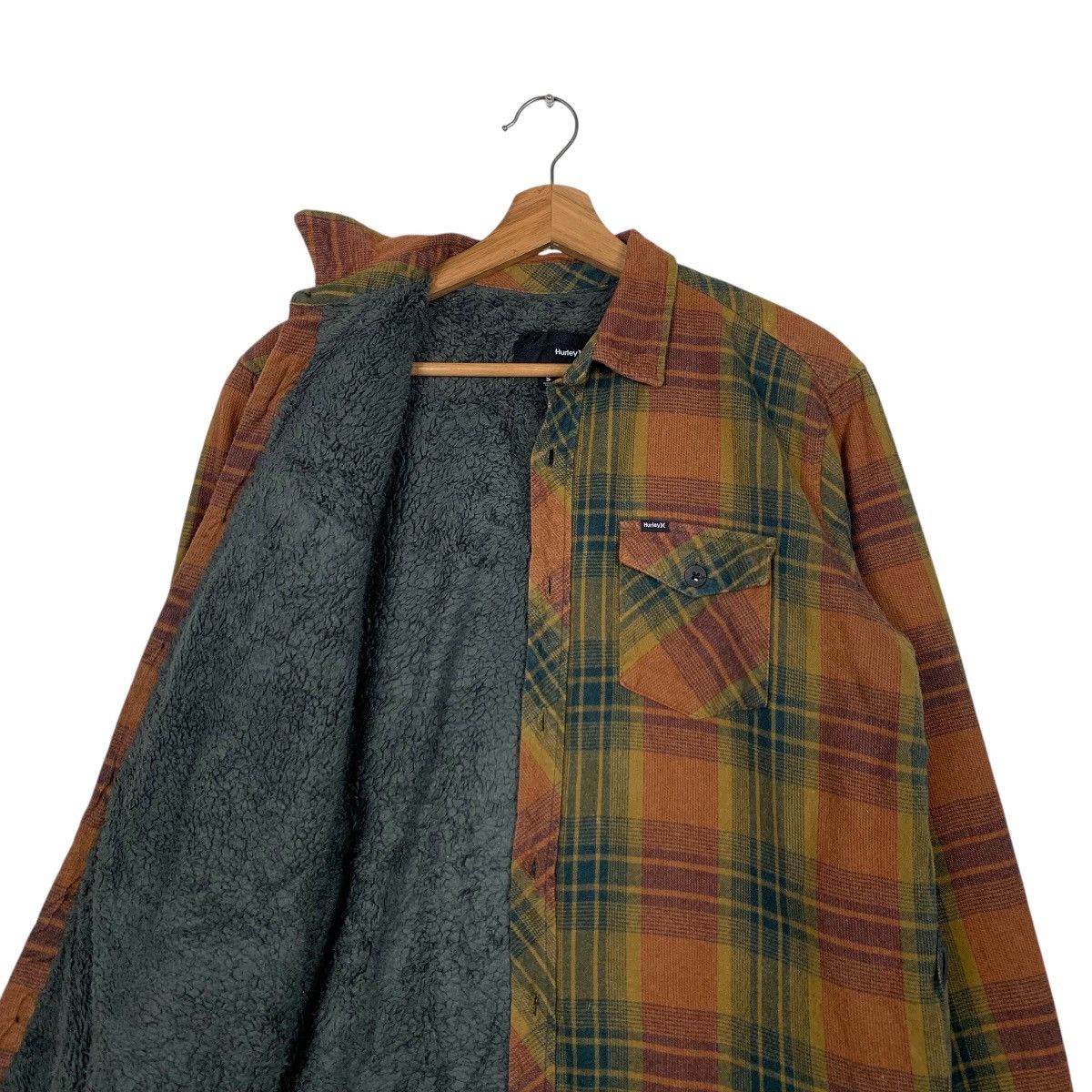 Hurley HURLEY Fleece Lined Checked Tartan Flannel #1843-C80 Size US S / EU 44-46 / 1 - 10 Thumbnail