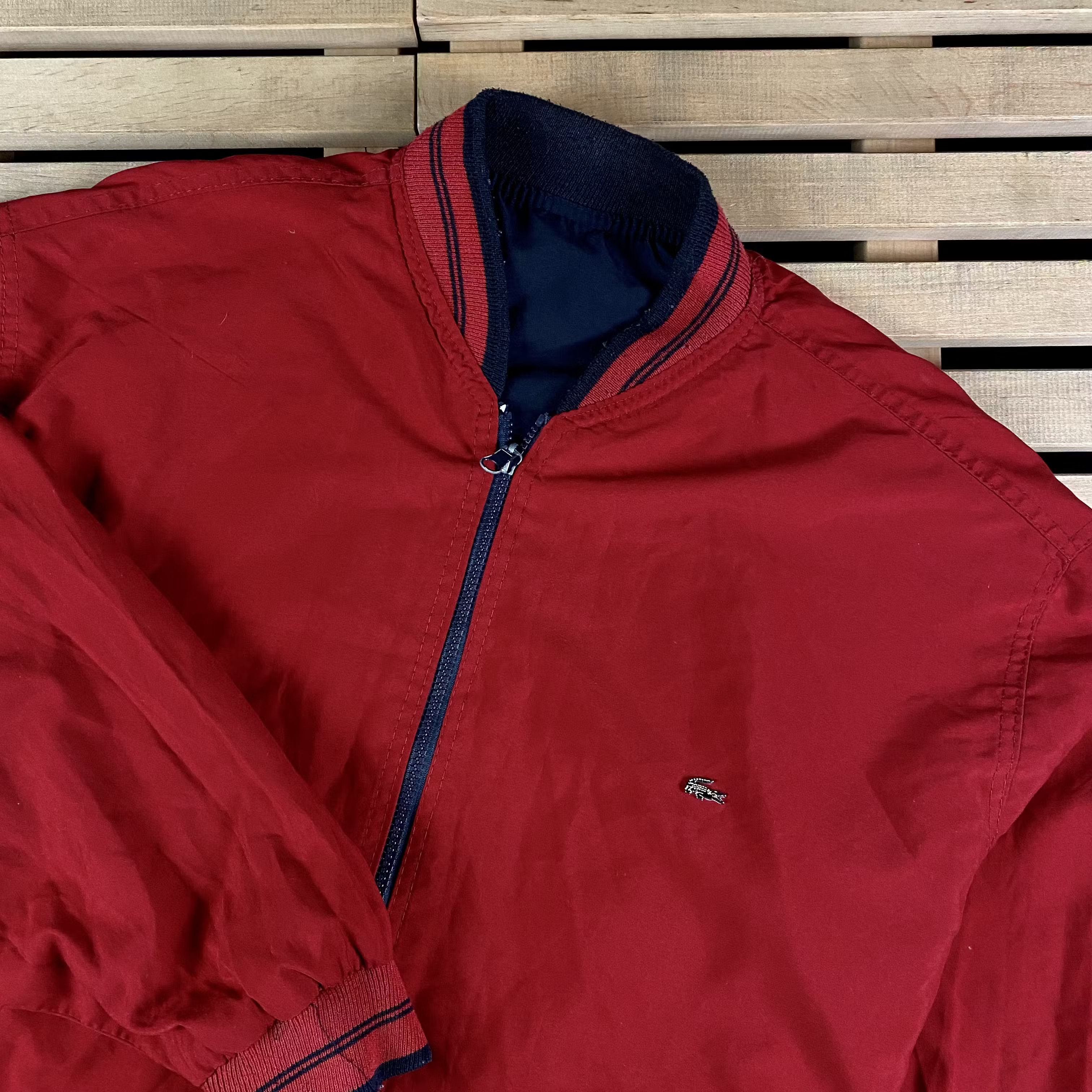 Lacoste × Vintage Mens Vintage Reversible Bomber Jacket Lacoste Size XXL 2XL Size US XXL / EU 58 / 5 - 2 Thumbnail