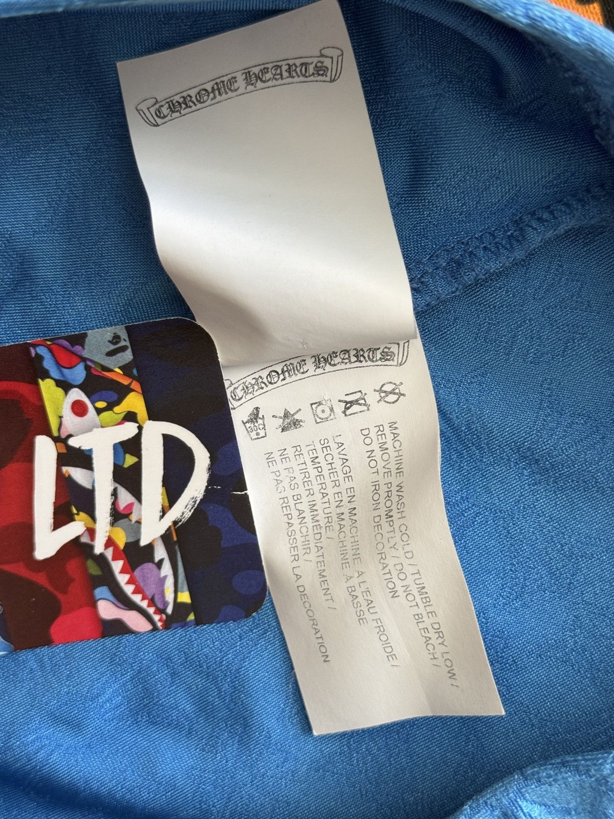 Chrome Hearts Chrome Hearts Womens Blue Monogram Biker Shorts Size 28" / US 6 / IT 42 - 6 Thumbnail
