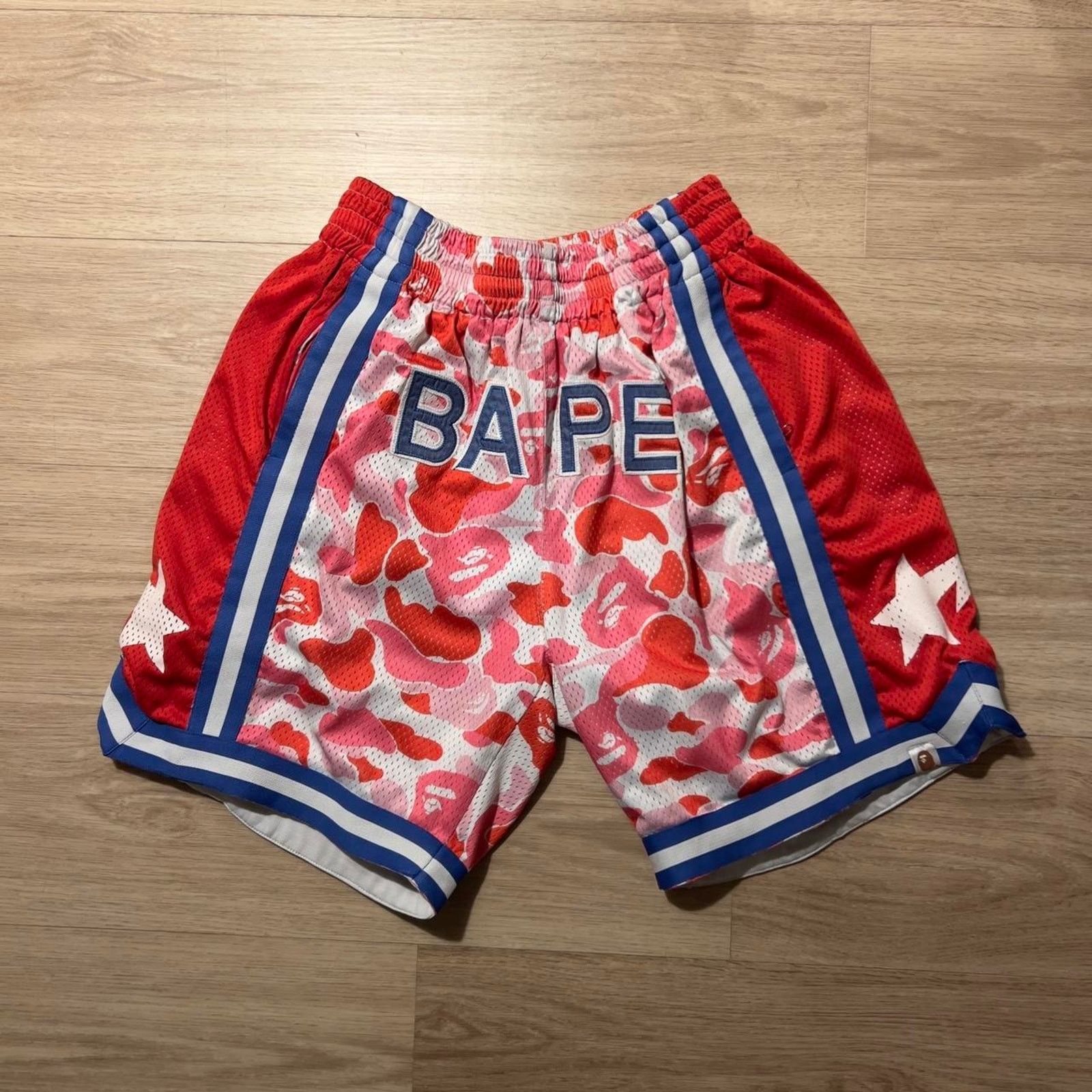 Bape abc mesh basketball shorts