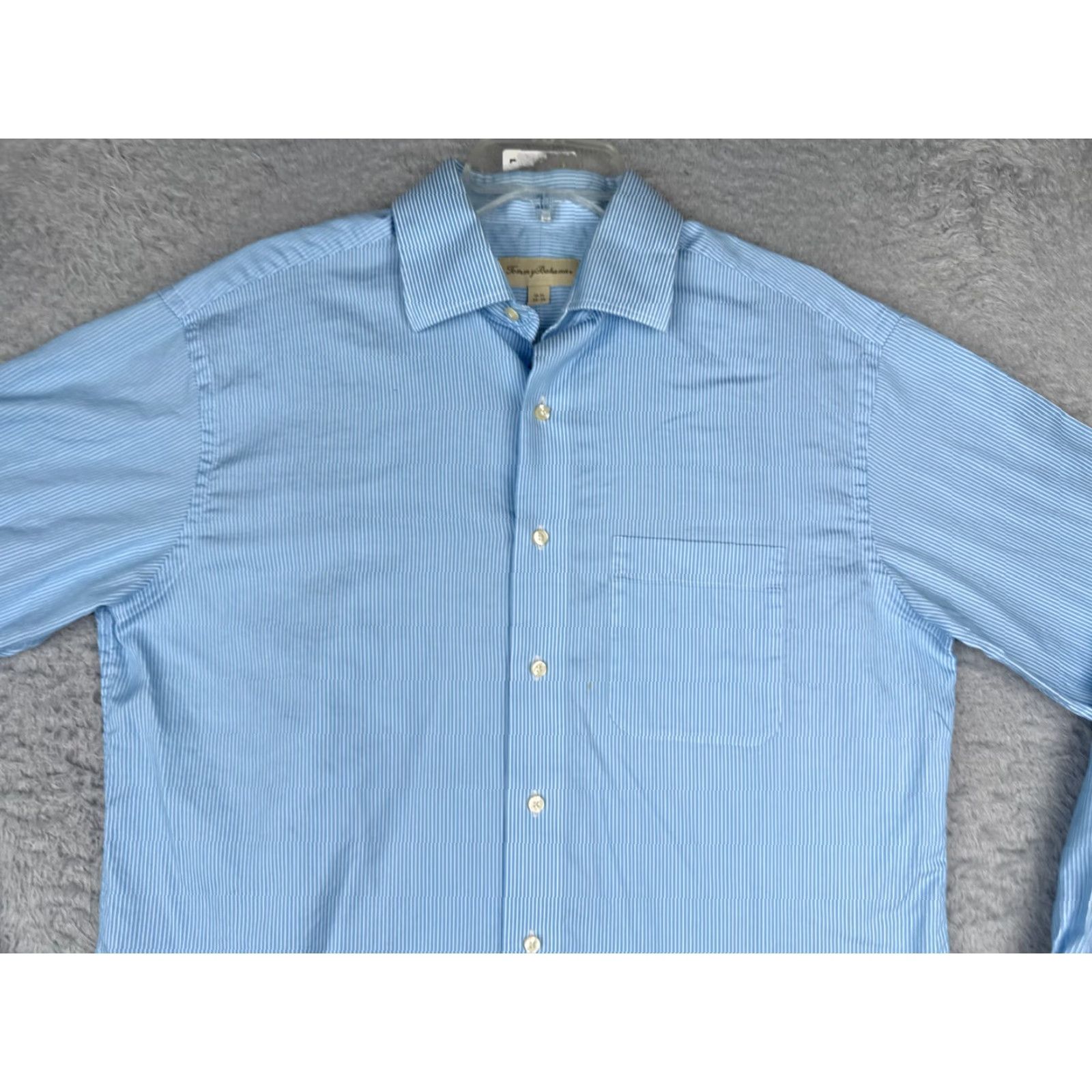 Tommy Bahama Tommy Bahama Shirt Men Button-Up 34 44 Blue Stripe Long Sleeve Casual Aloha, Beach, Hawaiian, Vacation, Resort Mens Size US S / EU 44-46 / 1 - 4 Thumbnail