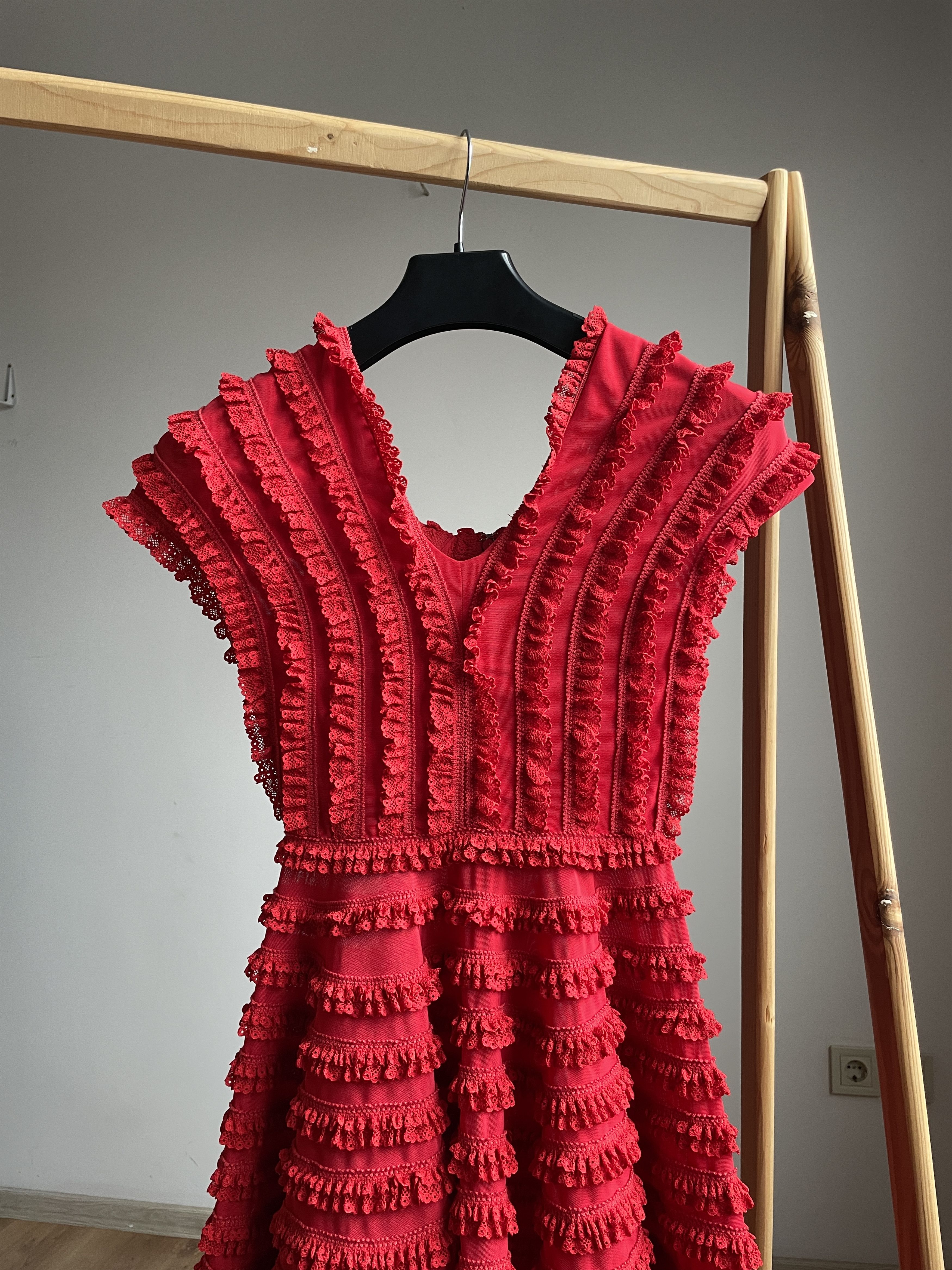 Other Emilio de la Morena Stretch Ruffle Dress Size UK 6 Size XS / US 0-2 / IT 36-38 - 3 Thumbnail