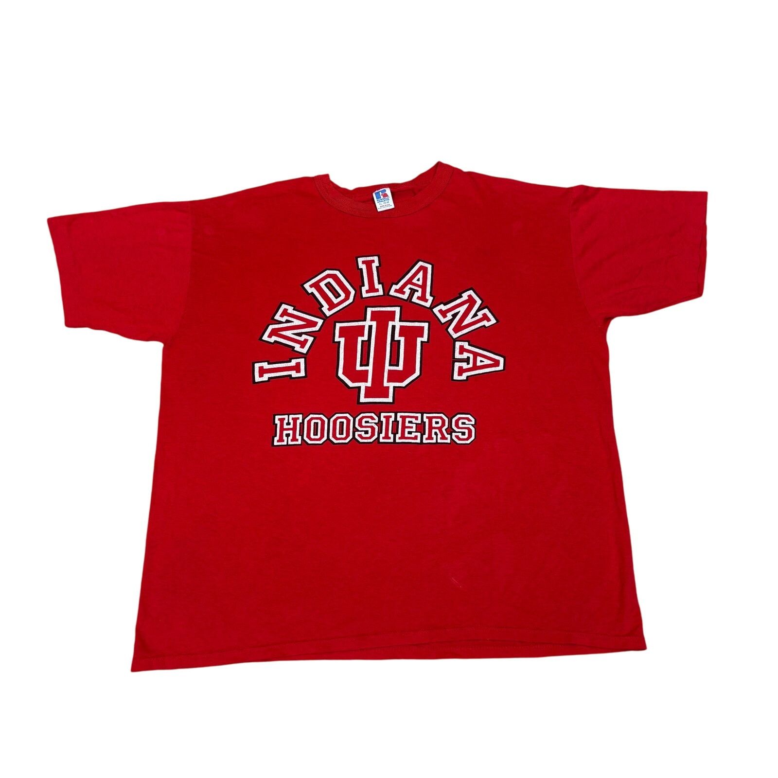 Russell Athletic × Vintage Vintage 90s Indiana IU Hoosiers Single Stitch Shirt Men's XL Size US XL / EU 56 / 4 - 1 Thumbnail