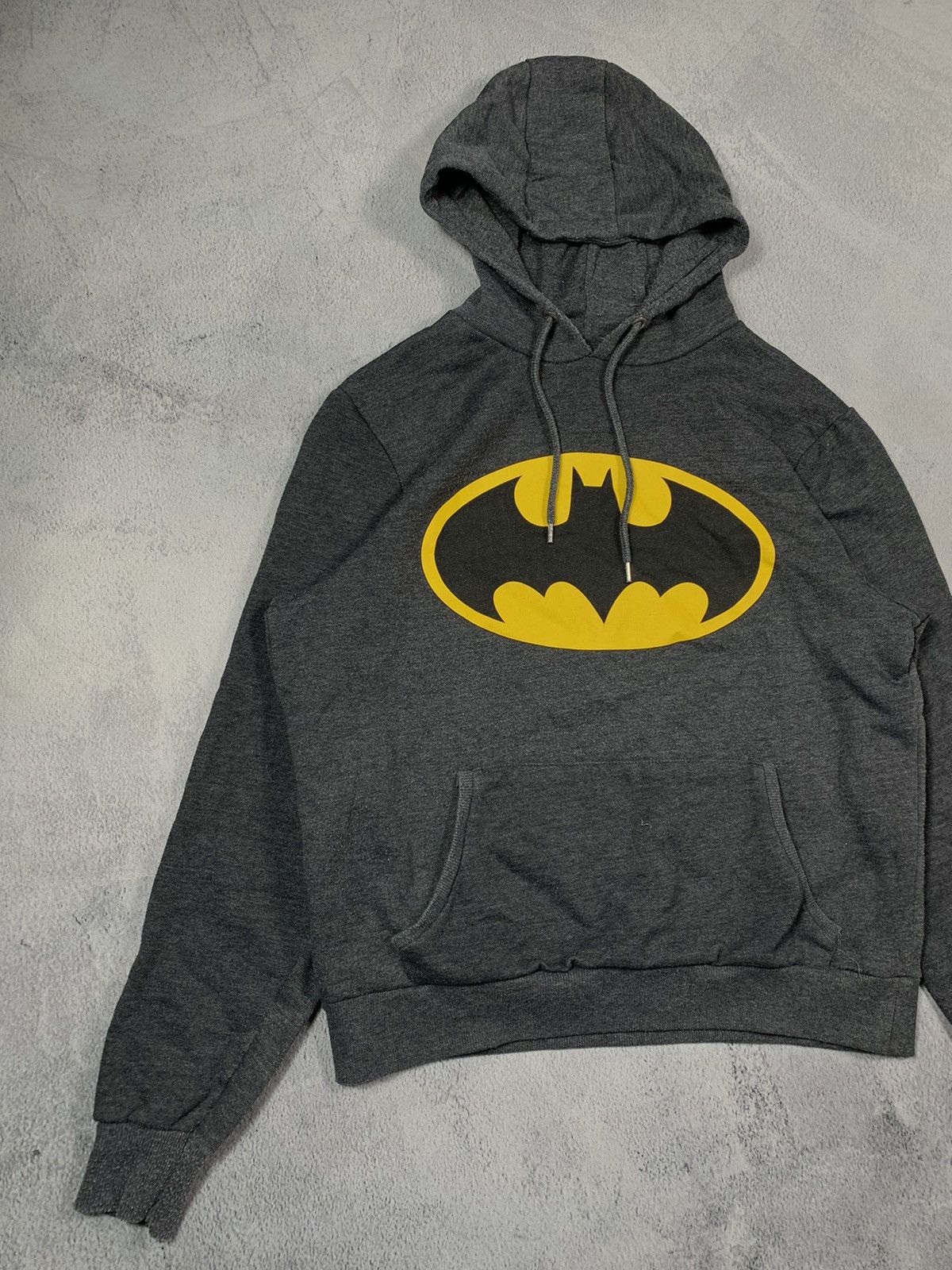 Japanese Brand × Vintage Vintage Y2K DC Comics Batman biglogo hoodie streetwear sizeM Size M / US 6-8 / IT 42-44 - 2 Thumbnail
