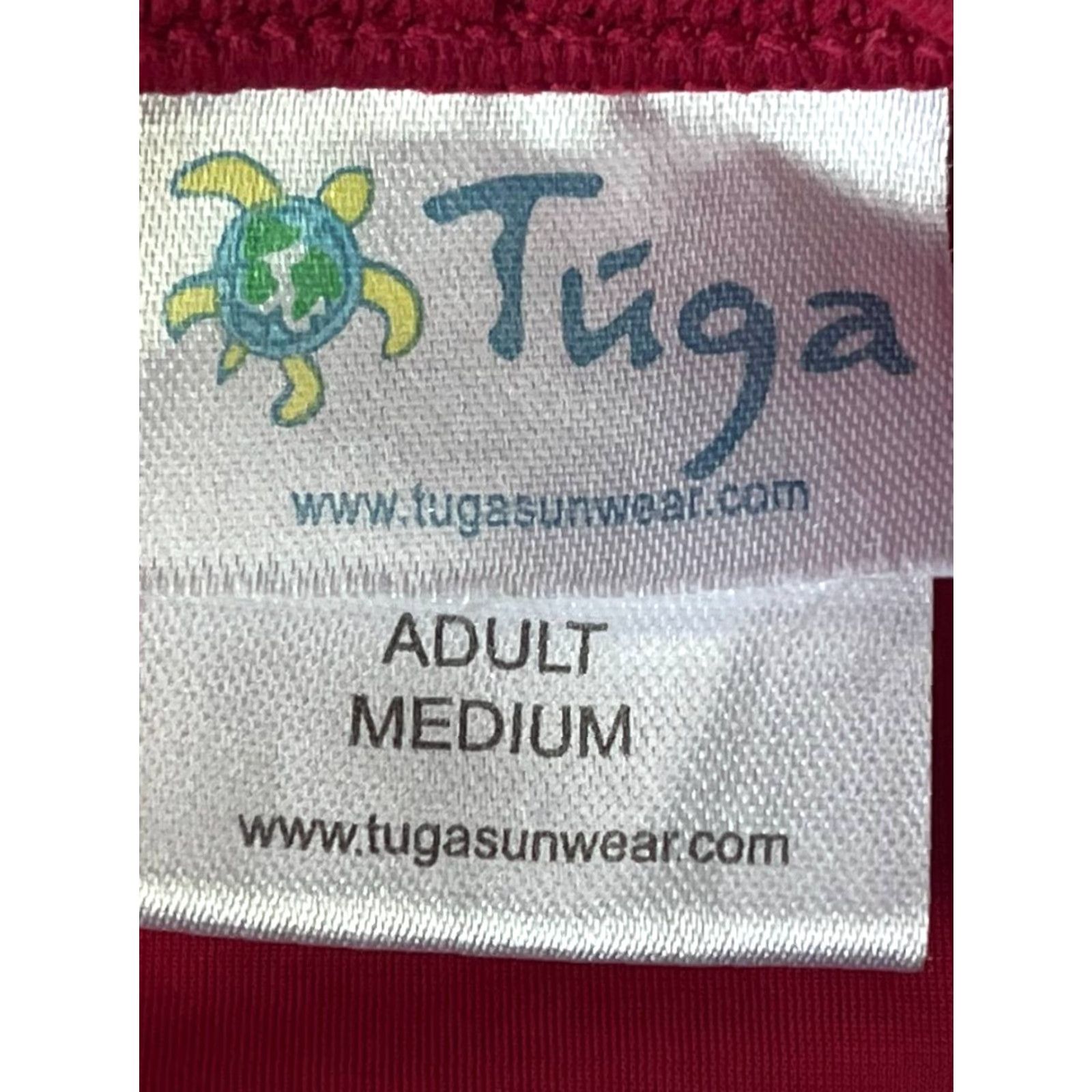 Vintage Tuga Red Rashguard Long Sleeve Sunwear Top M Medium Unisex Adults Nylon Lycra Solid Blouse State Junior Lifeguard Size M / US 6-8 / IT 42-44 - 6 Thumbnail