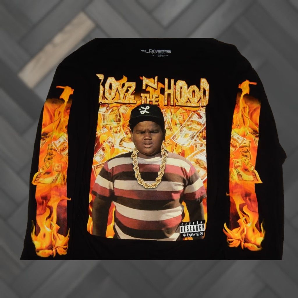 Vintage LRG Men’s Large Black Long Sleeve Graphic T-Shirt – Boyz N The Hood Size US L / EU 52-54 / 3 - 1 Thumbnail