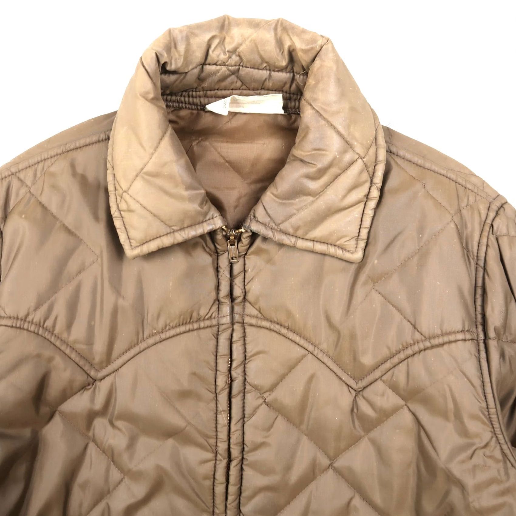 Doublet VINTAGE Double K Western Jacket Mens L Brown Quilted Zip 70s EXP - Image may show stains and wear Size US L / EU 52-54 / 3 - 3 Thumbnail