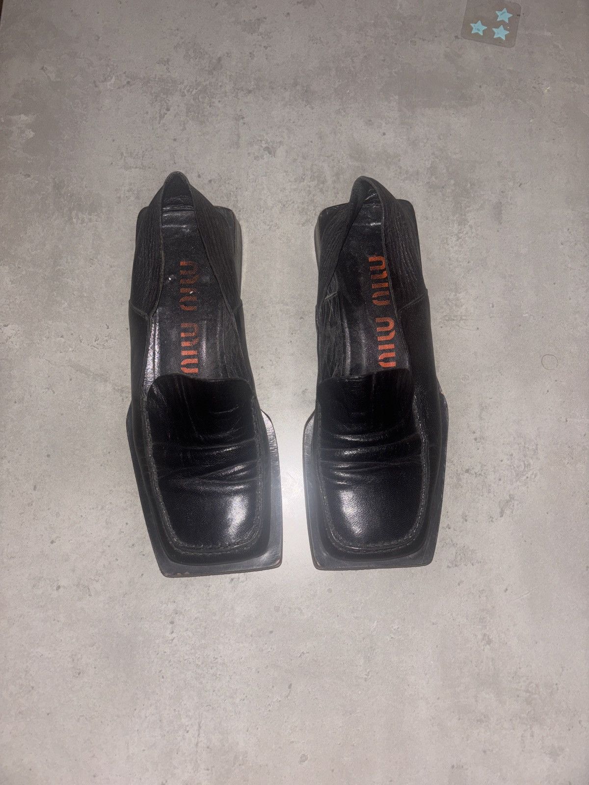 Miu Miu miu miu black square toe loafer RARE Size US 5 / IT 35 - 4 Thumbnail