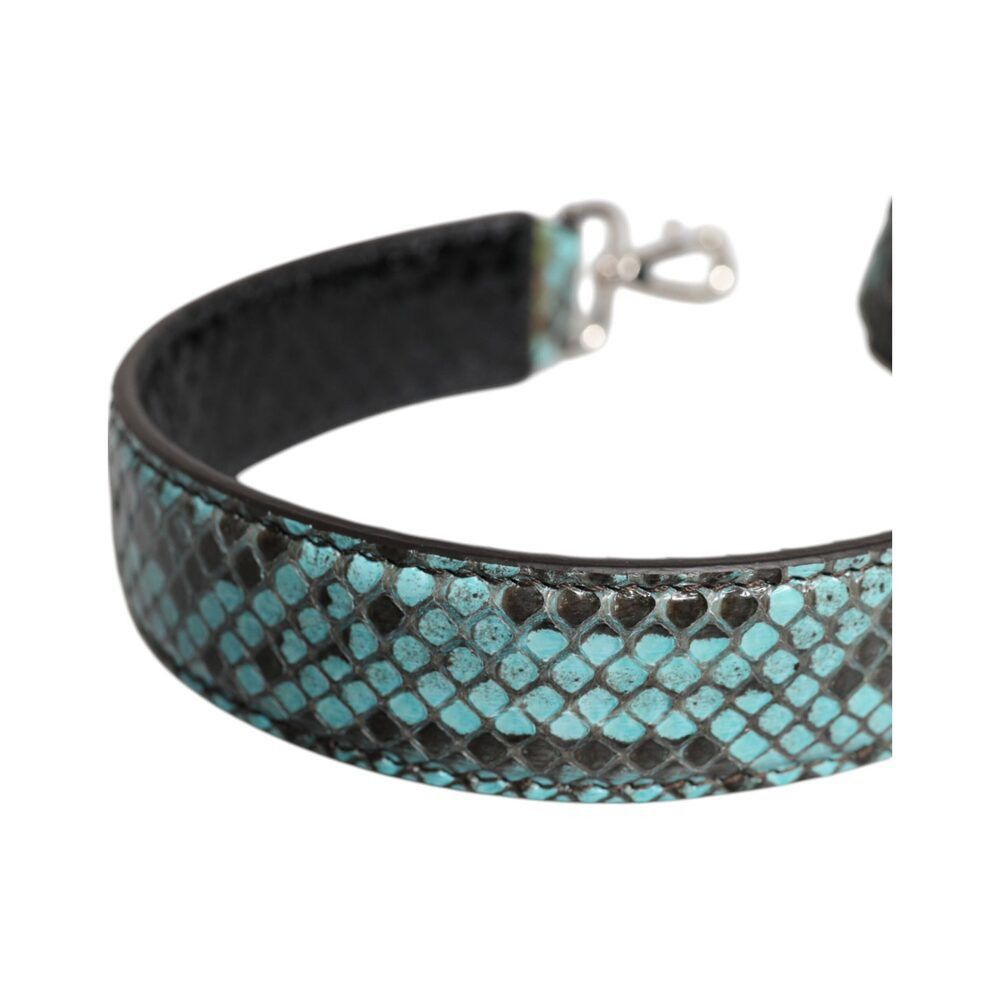 Dolce & Gabbana Dolce & Gabbana Black Blue Exotic Leather Bag Shoulder Strap Size ONE SIZE - 4 Thumbnail