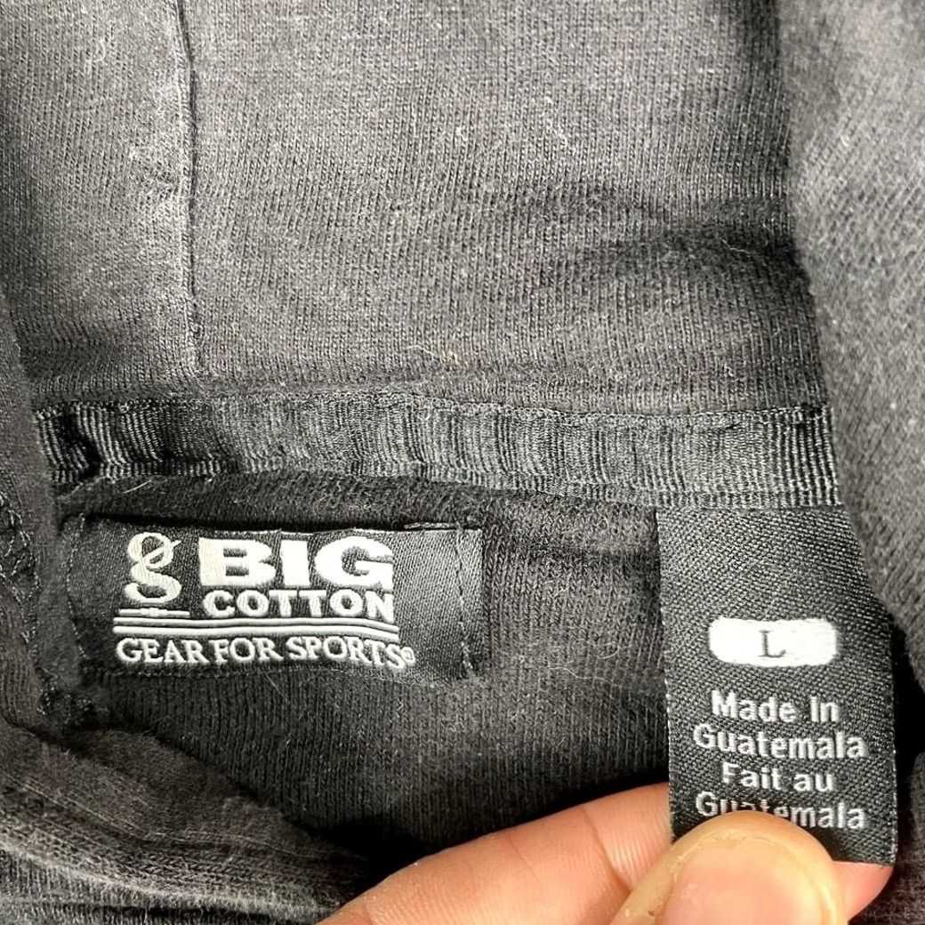 Vintage Big Cotton Hoodie Mens L Black Dallas Texas Embroidered Pullover Fleece Size US L / EU 52-54 / 3 - 4 Thumbnail