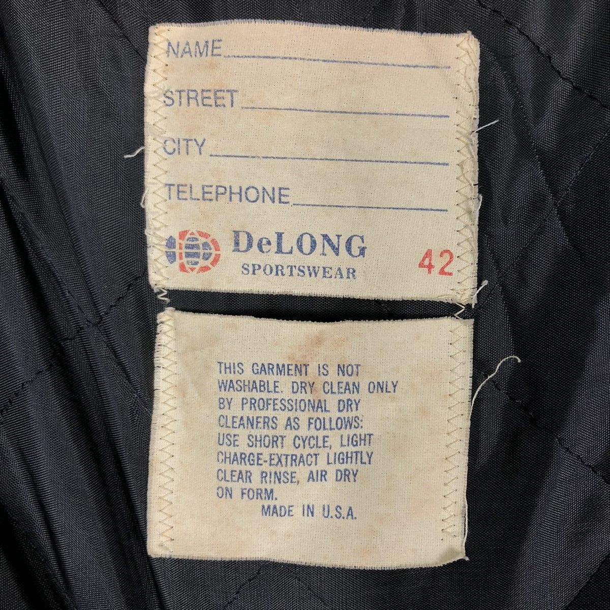 Toyo Enterprises 🔥VINTAGE LEATHER VARSITY JACKET DELONG USA CHICAGO BEARS Size US M / EU 48-50 / 2 - 20 Thumbnail