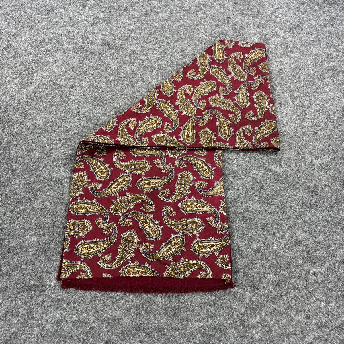 Vintage Paisleys Scarf # D797 # Muffler # Neckwear Size ONE SIZE - 7 Thumbnail