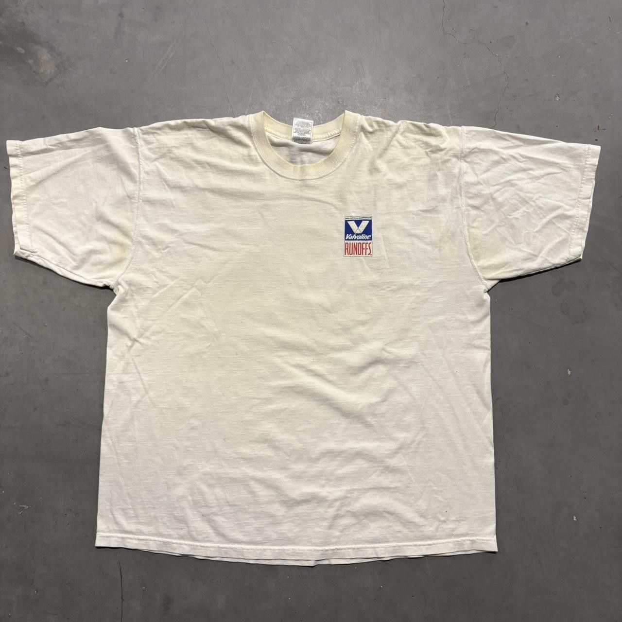 Vintage Crazy Vintage Y2K/2000s Valvoline Runoffs Racing Car Course T-Shirt! Size US XL / EU 56 / 4 - 3 Thumbnail