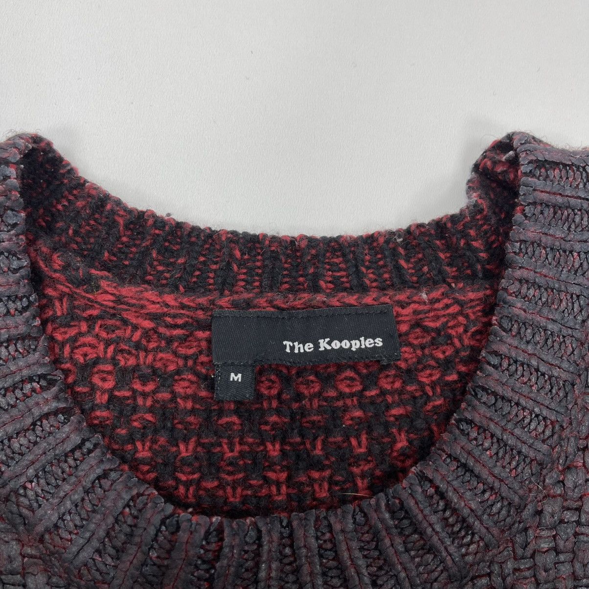 The Kooples The Kooples Wool/Nylon Knit Sweater Red/Black Size US M / EU 48-50 / 2 - 8 Thumbnail