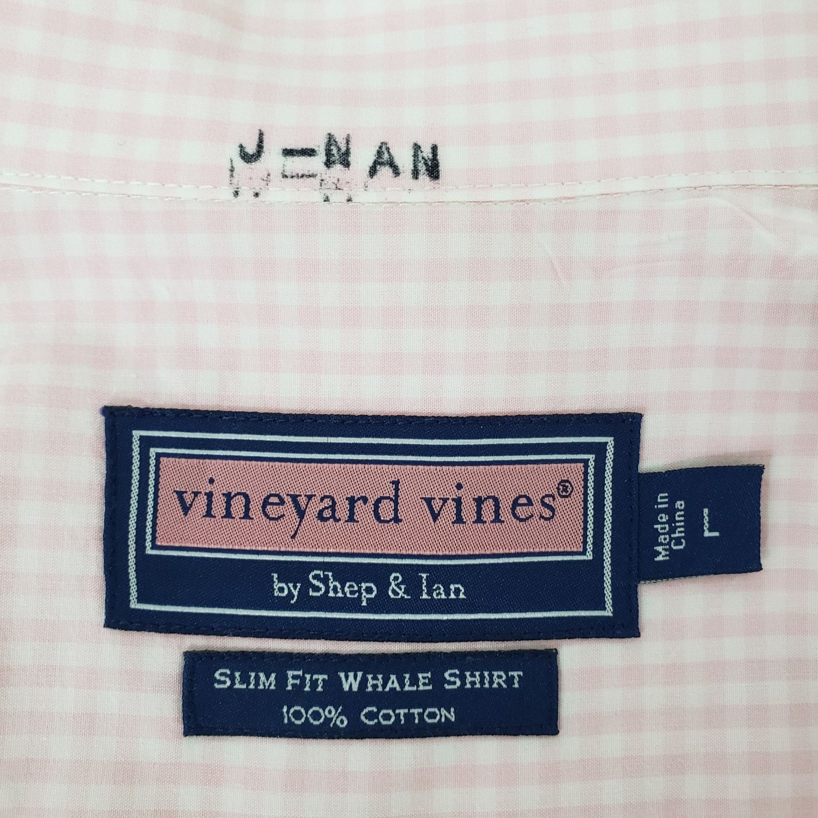 Vineyard Vines Vineyard Vines Whale Shirt Regatta Gingham Check L/S Size US L / EU 52-54 / 3 - 13 Thumbnail