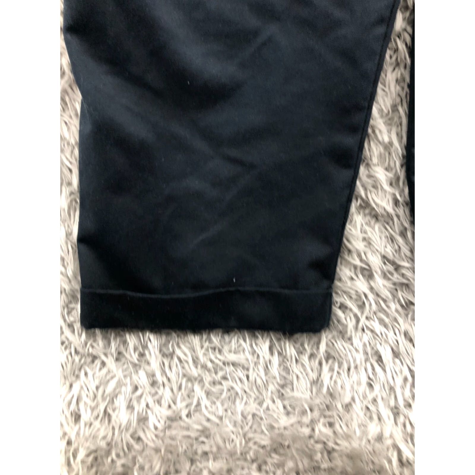 Izod IZOD Pants 34x29 Blue Dark Wash Casual Subtle Logo 5-Pocket Flat Front Straight Leg Men Size US 34 / EU 50 - 7 Thumbnail
