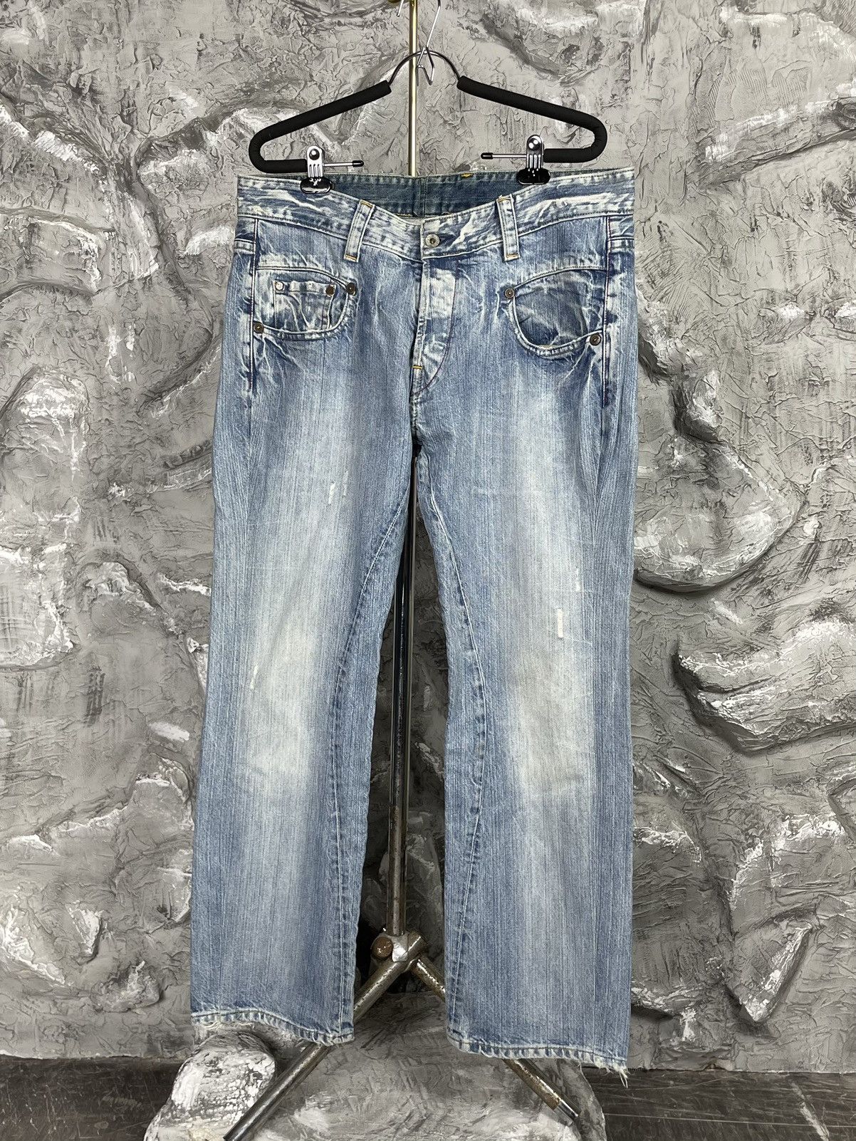 G-Star Vintage G-Star Fade Distressed Denim Jeans Y2K DG Japan Vibe Size US 36 / EU 52 - 3 Thumbnail