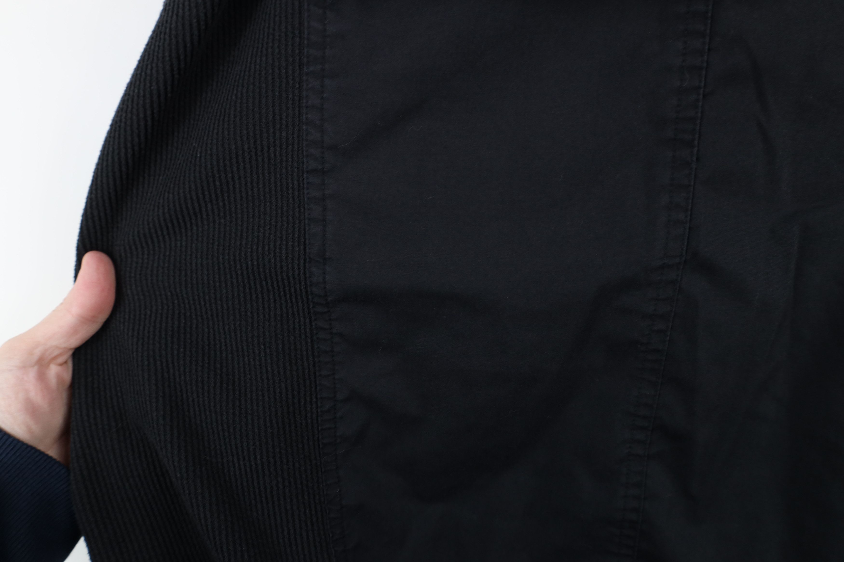 Vintage Vintage 90s Streetwear Ribbed Knit Pullover Polo Shirt Black Size US XXL / EU 58 / 5 - 6 Thumbnail