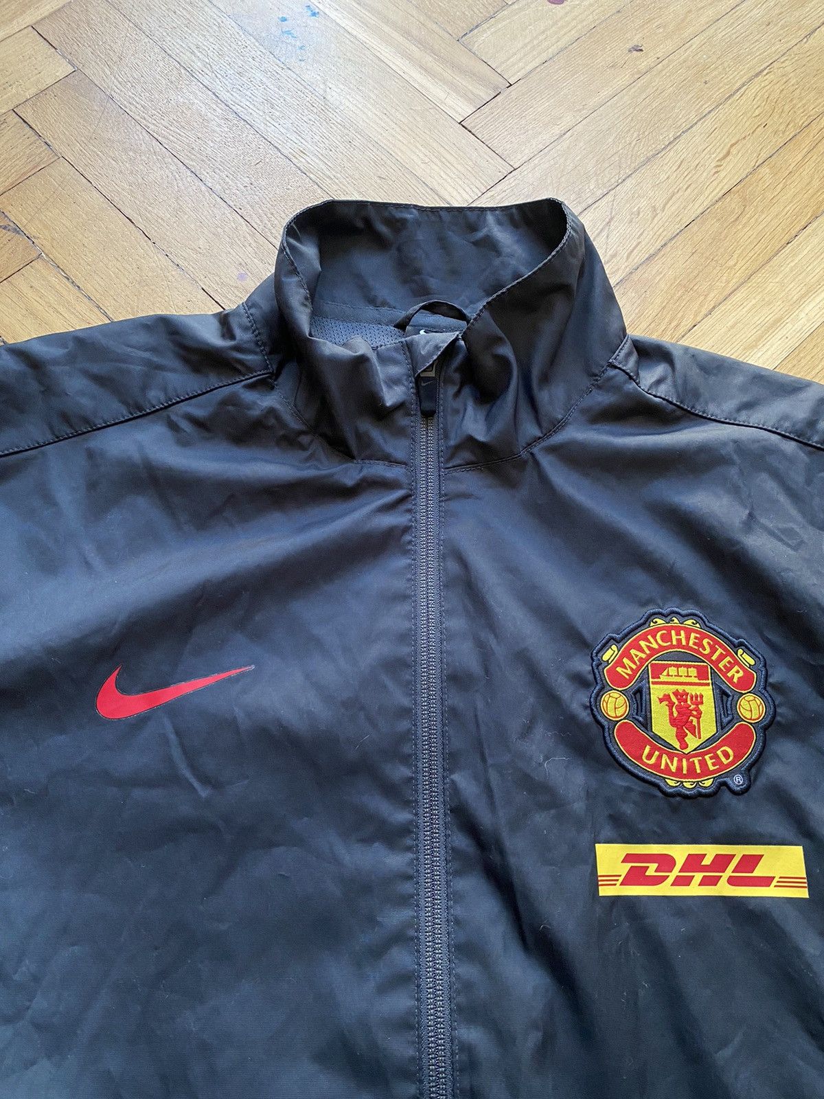 Nike × Vintage Vintage Y2k Nike Manchester United DHL Track Jacket Size US M / EU 48-50 / 2 - 2 Thumbnail