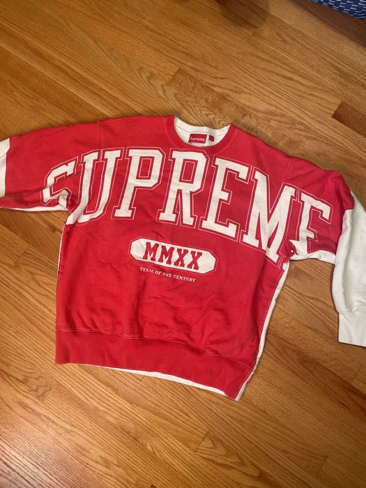 Supreme Supreme Overprint Crewneck Sweatshirt | Grailed