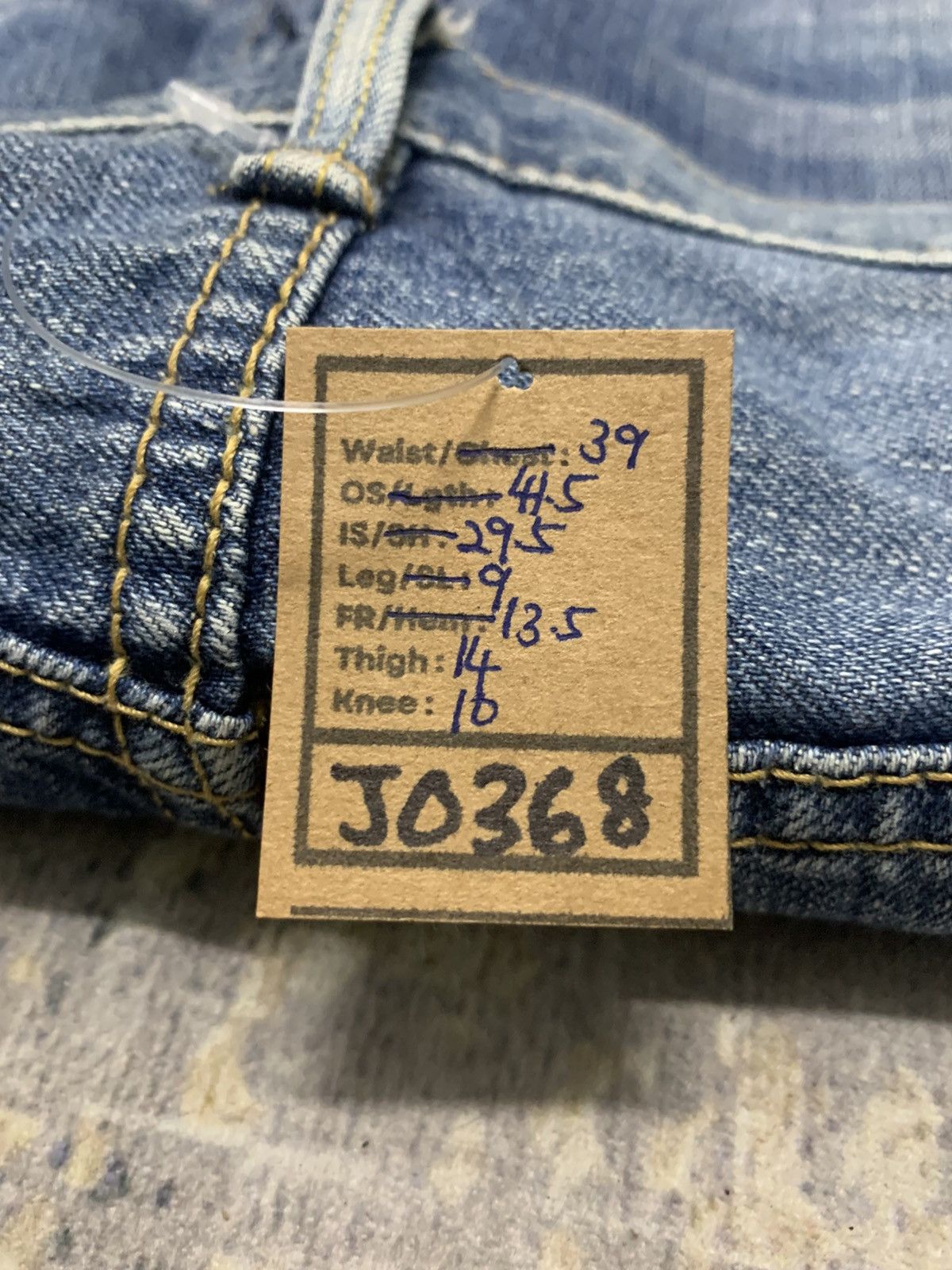 Edwin VINTAGE EDWIN Distressed Jeans W39 Size US 39 - 15 Thumbnail