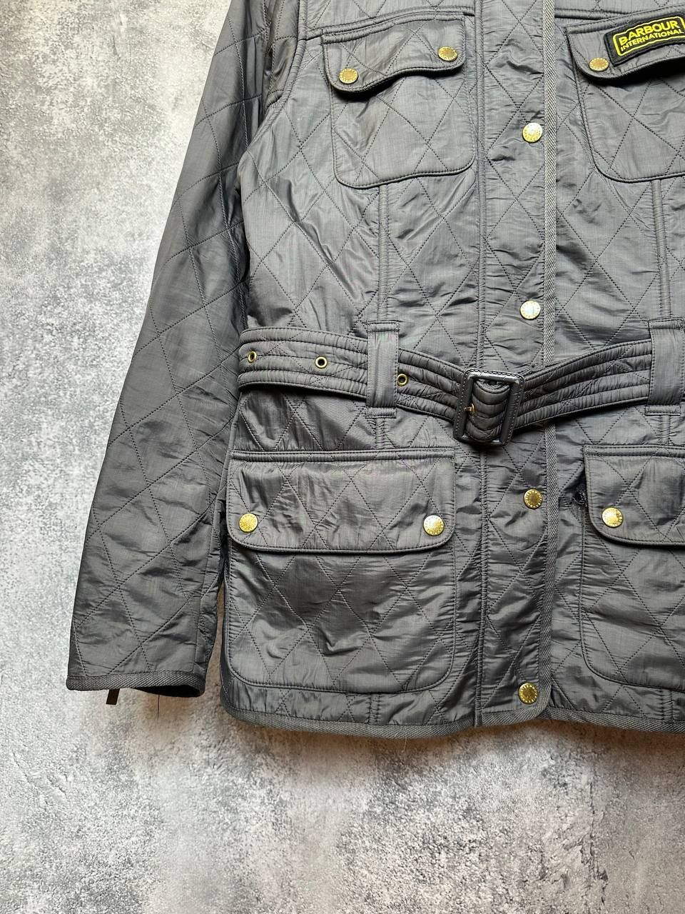 Barbour Barbour International Quilted Jacket with Belt Biker Size L / US 10 / IT 46 - 7 Thumbnail